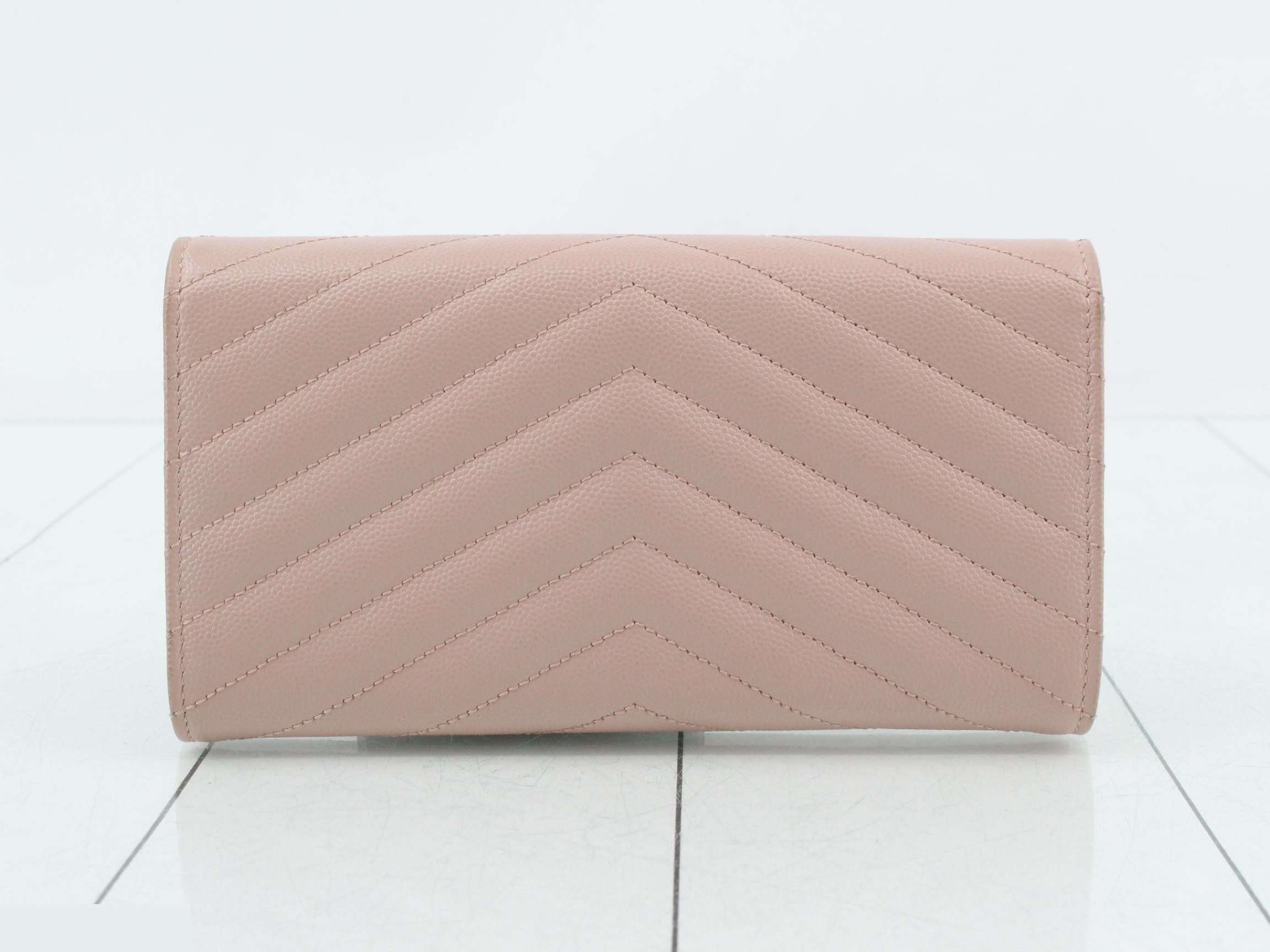 Cassandra Long Wallet, Pink Beige — view 2