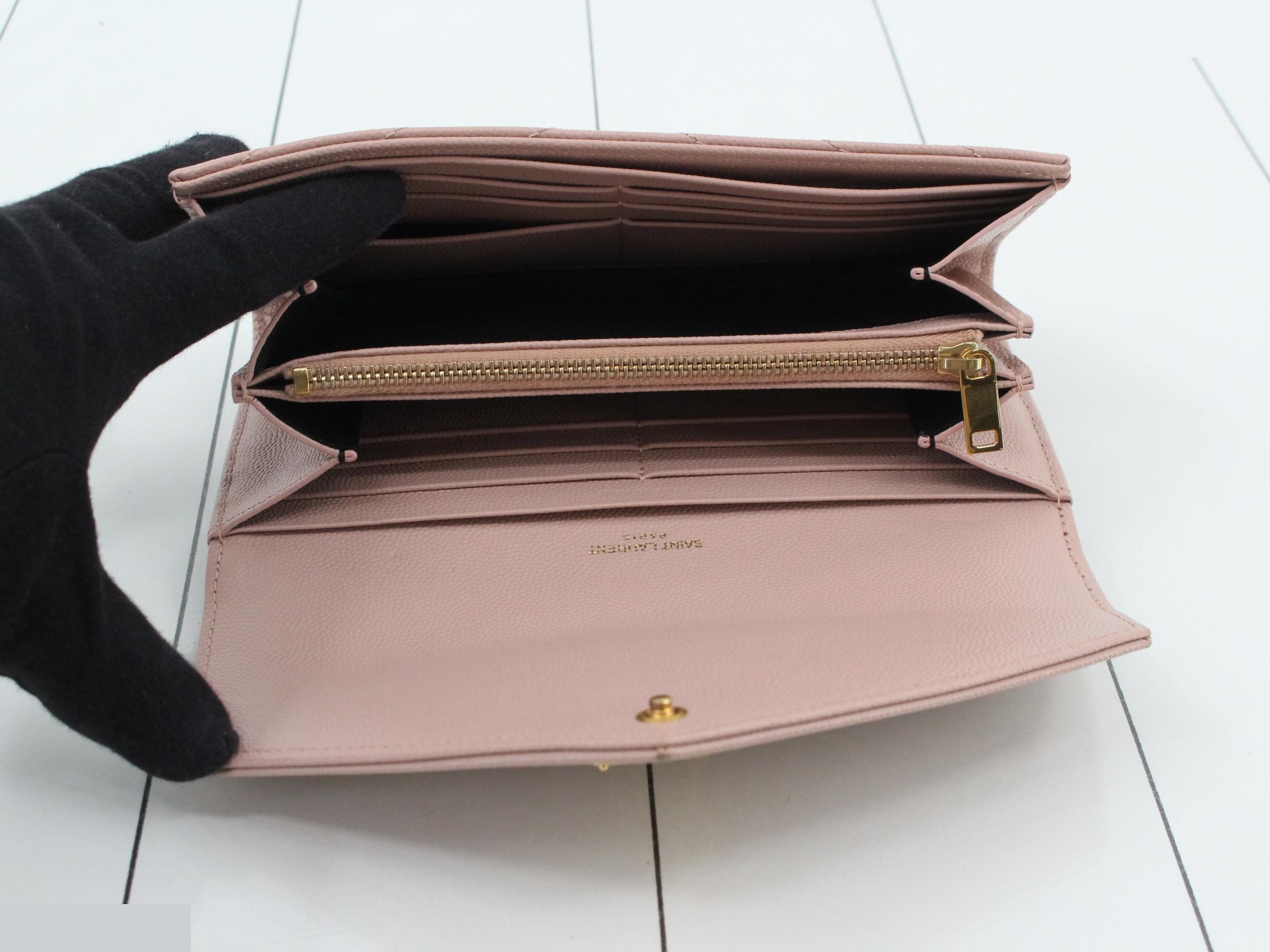 Cassandra Long Wallet, Pink Beige — view 4