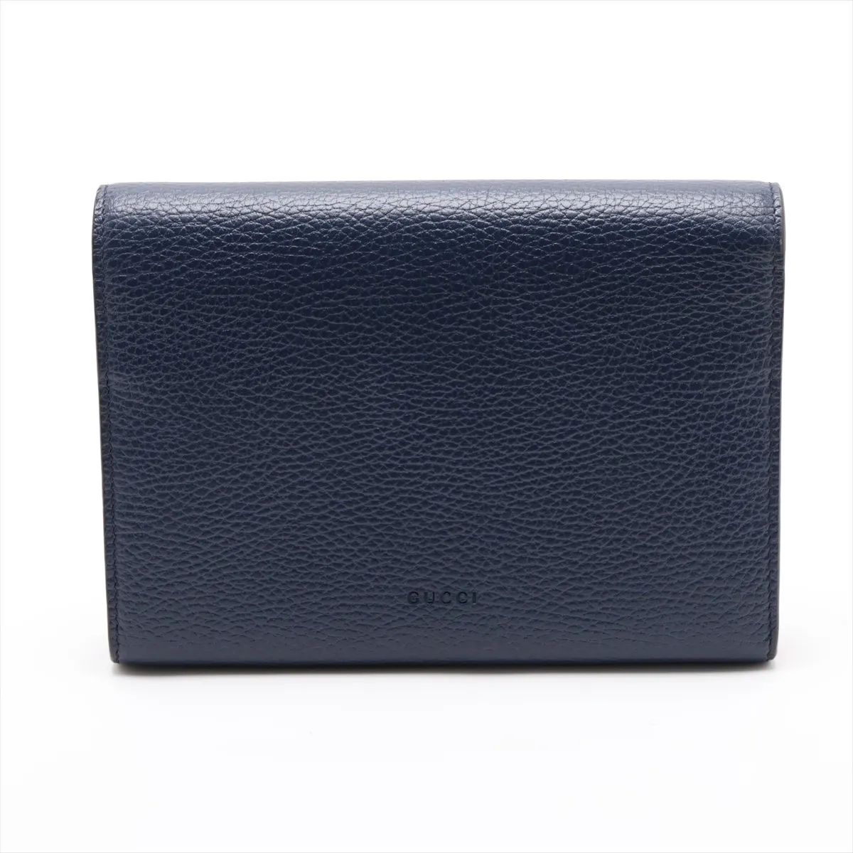 Dionysus Leather Chain Wallet, Navy, 401231 — view 2