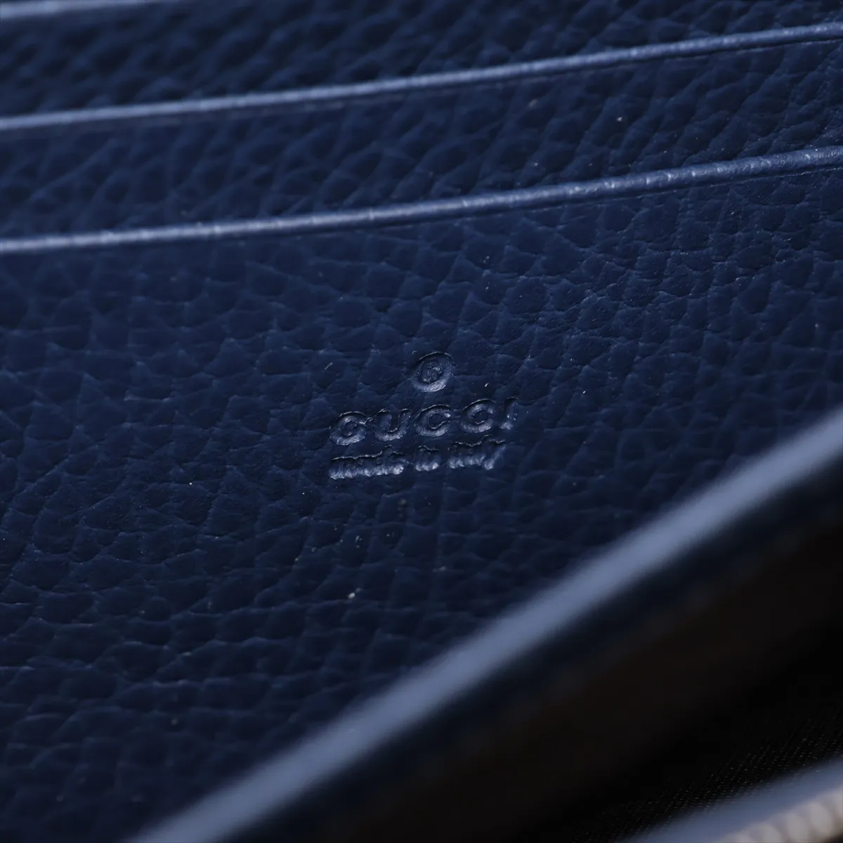 Dionysus Leather Chain Wallet, Navy, 401231 — view 11