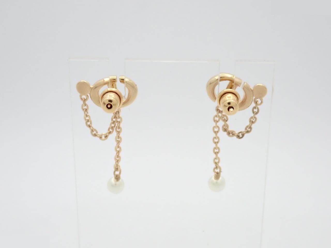 Gold earrings — view 2