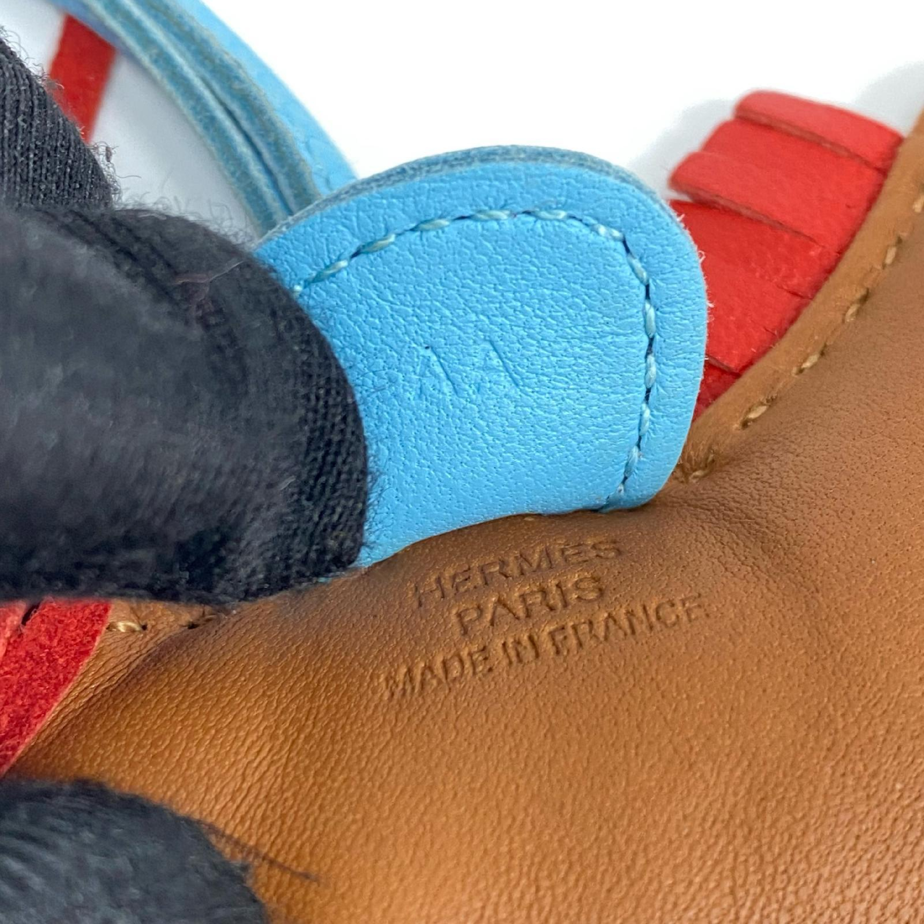 【*Shipped from: Hong Kong*】HERMES ( ) Brown Miro Lambskin Rodeo PM Stamp A Charm — view 9