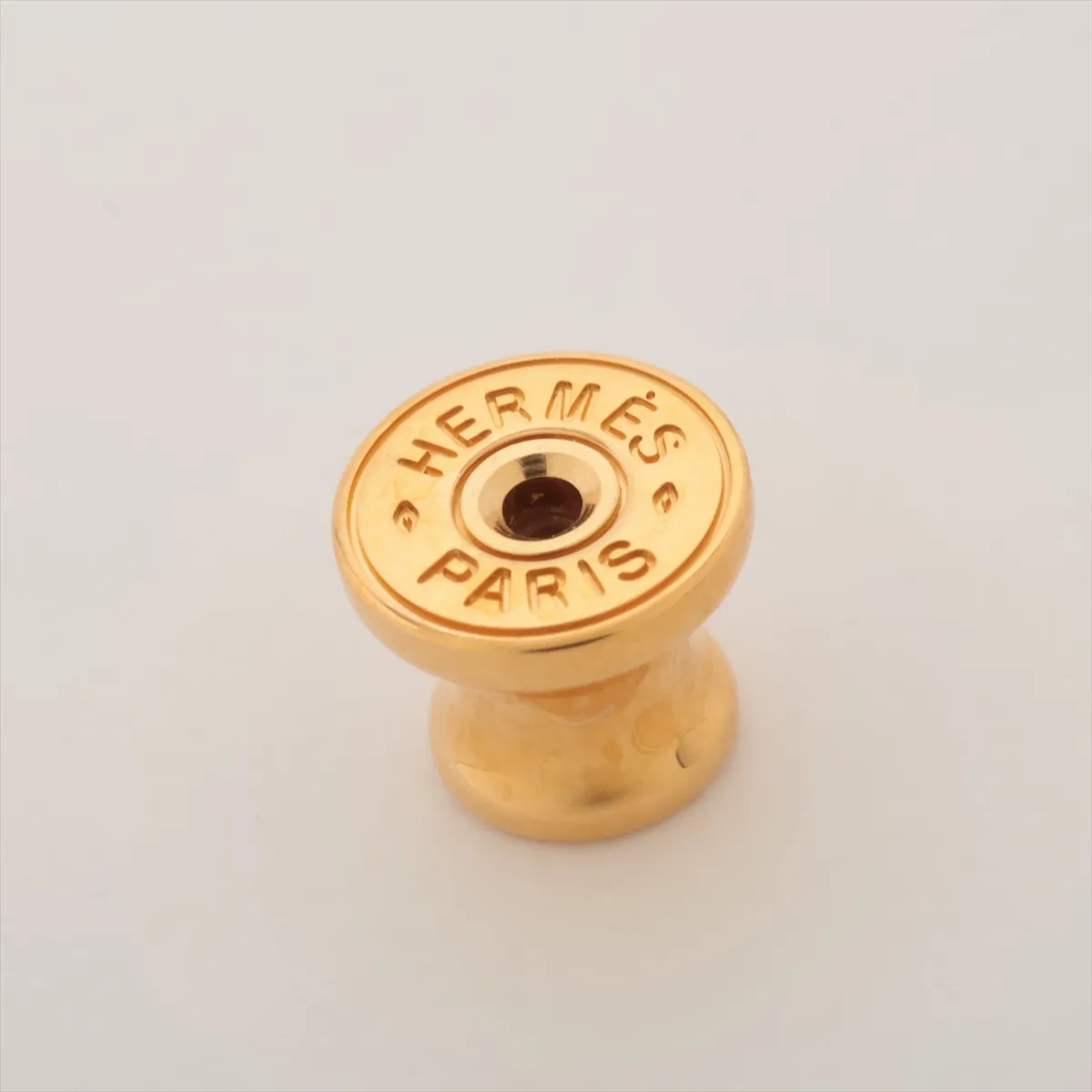 Mini Pop H ST1202 Earrings (for both ears) GP Gold x Pink Thread — view 5