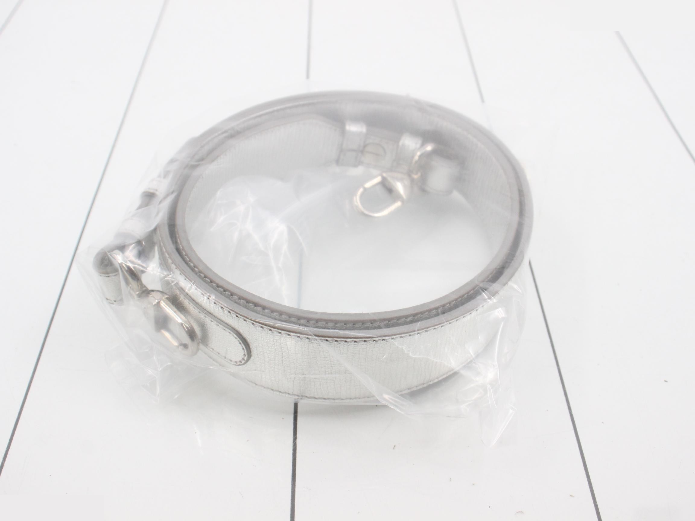Lady Dior Canage Lamb 2-Way Handbag, Silver Color — view 7
