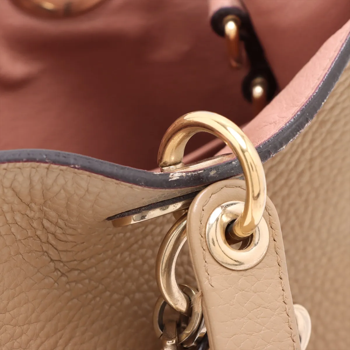 Diorissimo Leather 2WAY Handbag Beige — view 12