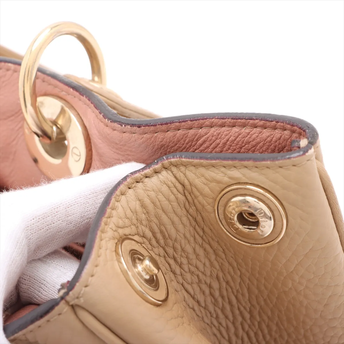 Diorissimo Leather 2WAY Handbag Beige — view 14