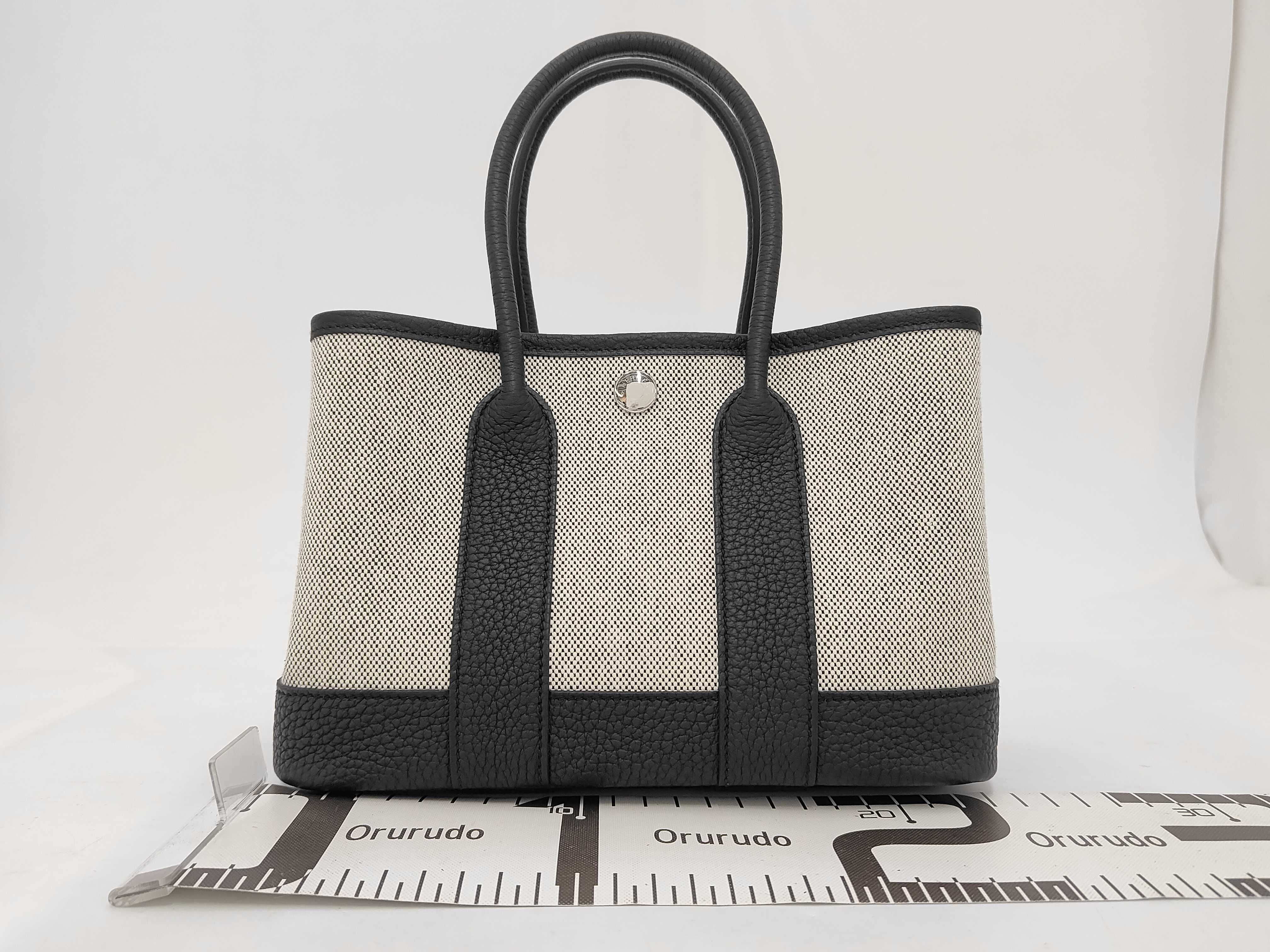 Garden Party Neo Black Negonda/Toile Silver Hardware G Stamp Handbag — view 2