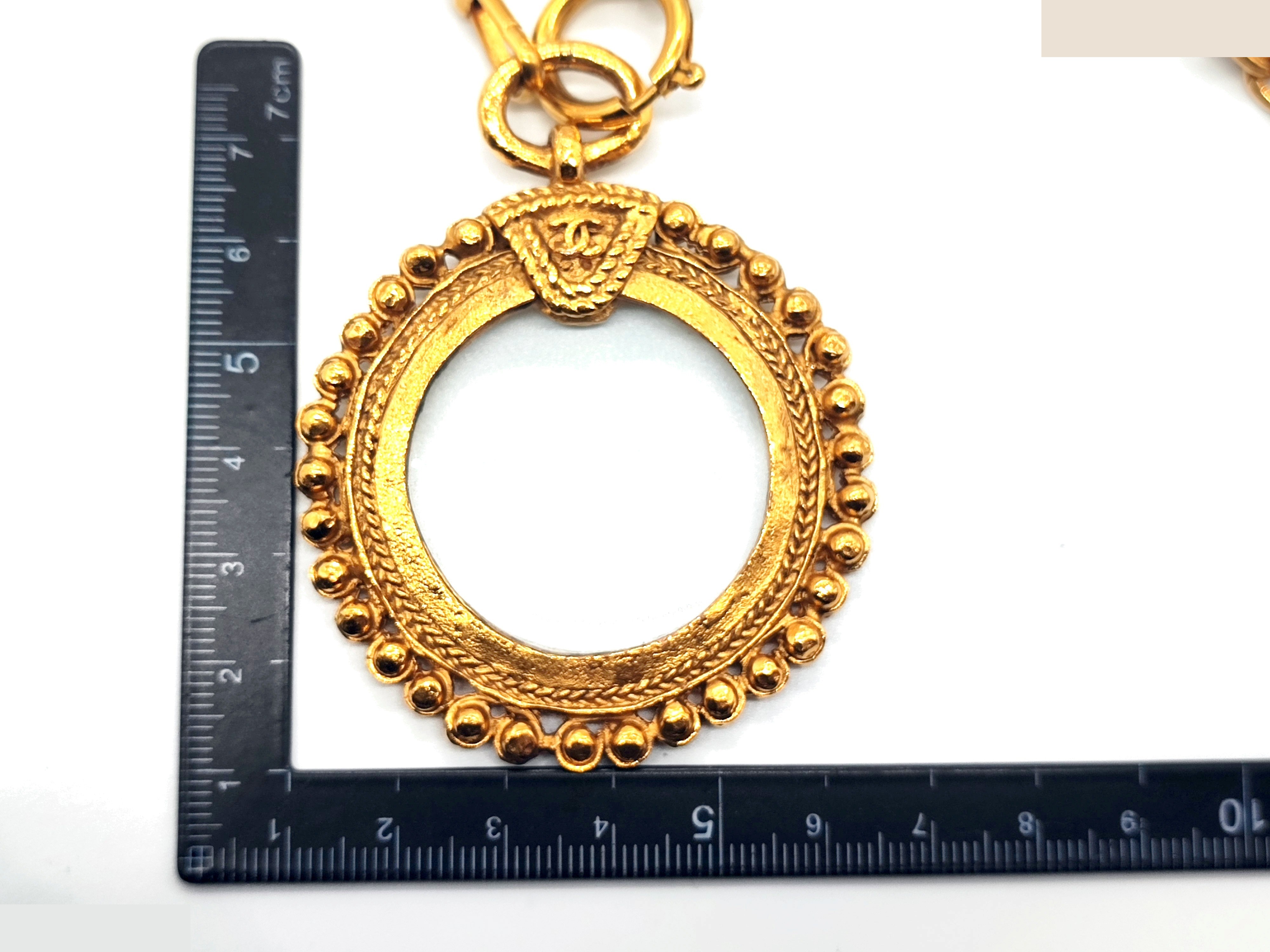 Coco Mark Magnifying Glass Necklace, Size 25, Chain approx. 80cm — view 3