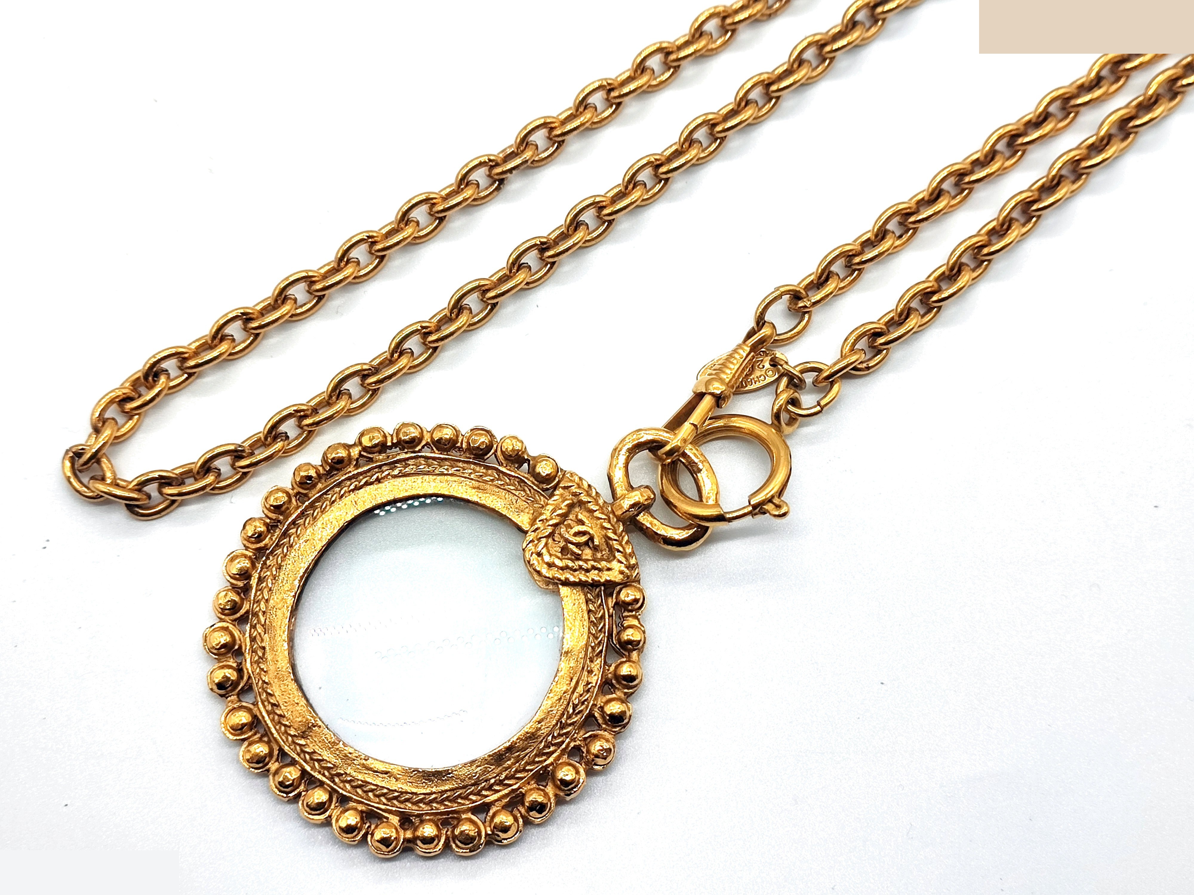 Coco Mark Magnifying Glass Necklace, Size 25, Chain approx. 80cm — view 5
