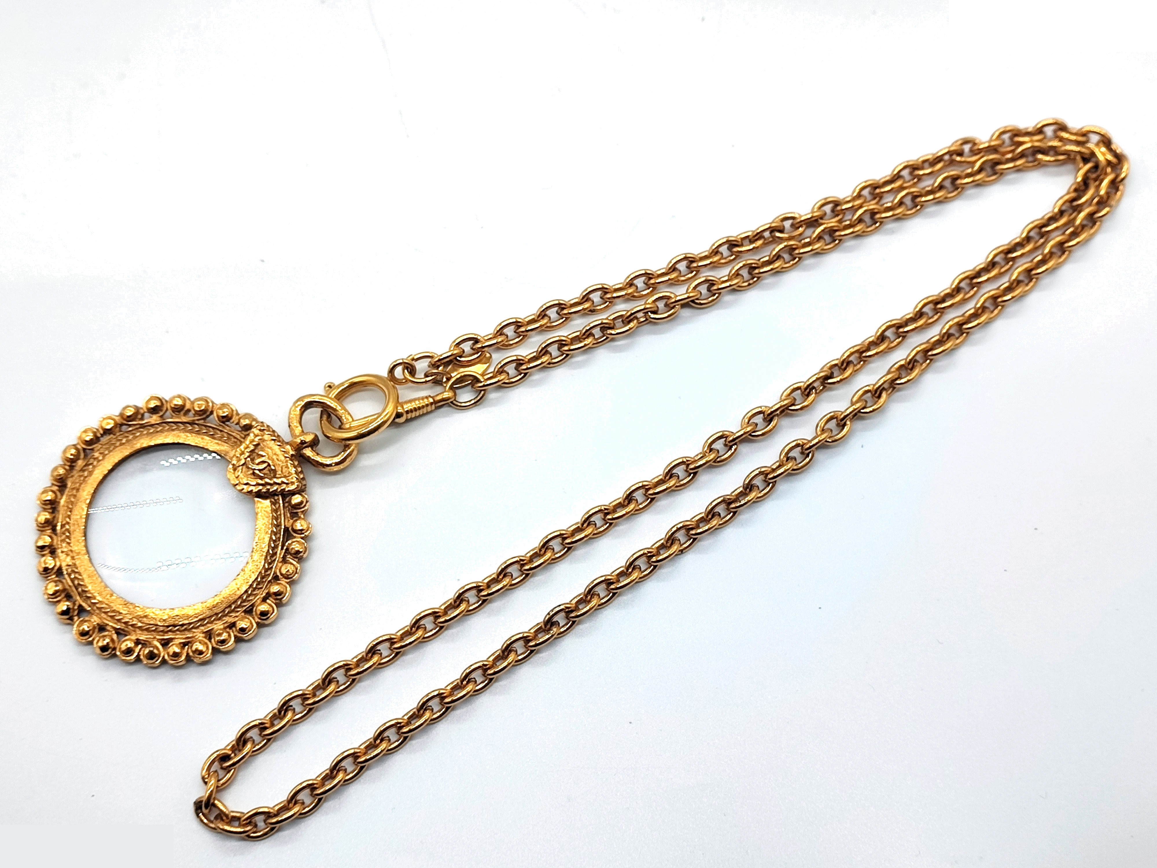 Coco Mark Magnifying Glass Necklace, Size 25, Chain approx. 80cm — view 7