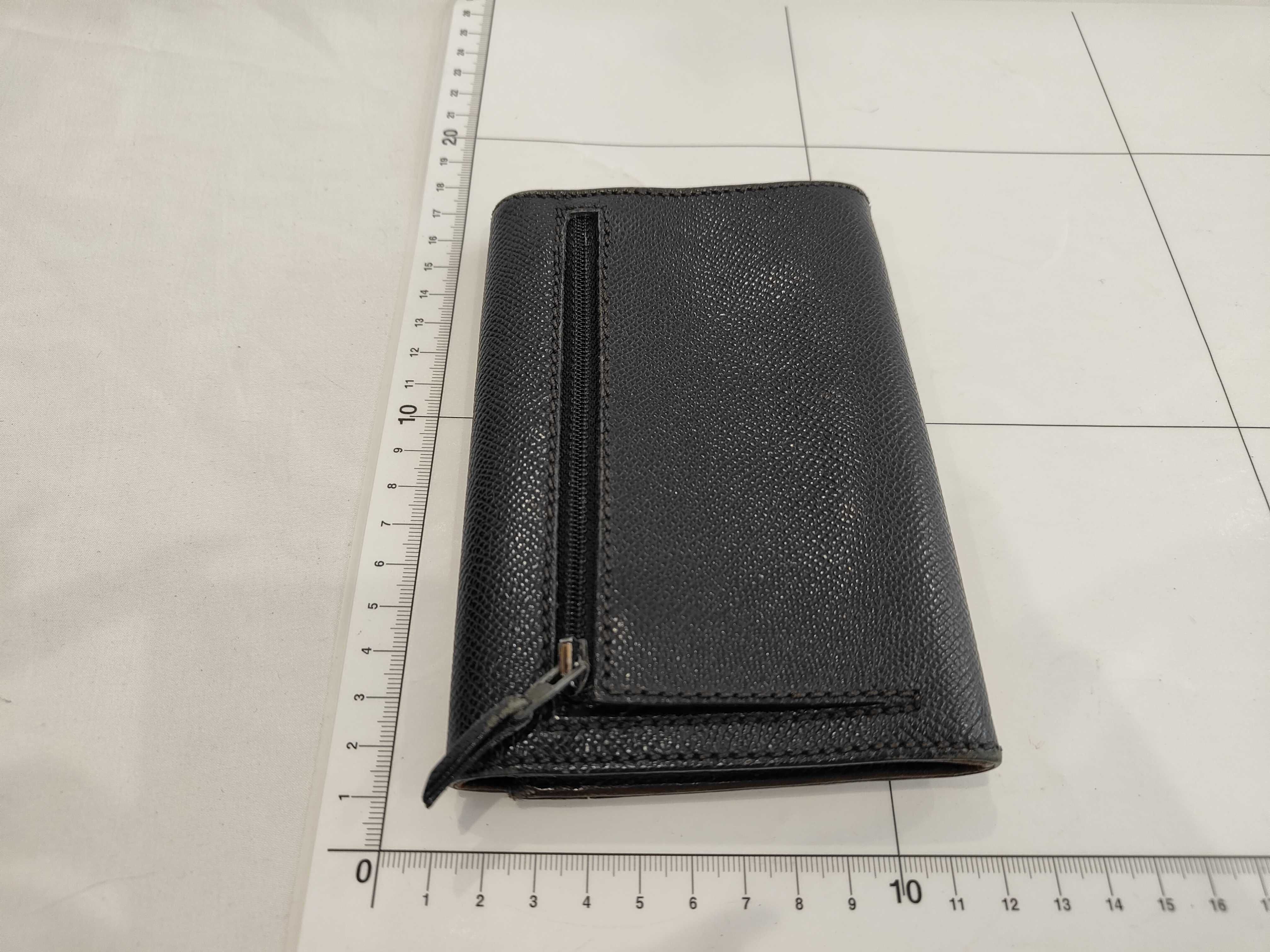 Calfskin Medium Wallet, Coco Design, Gold Hardware, Coin Purse — view 2