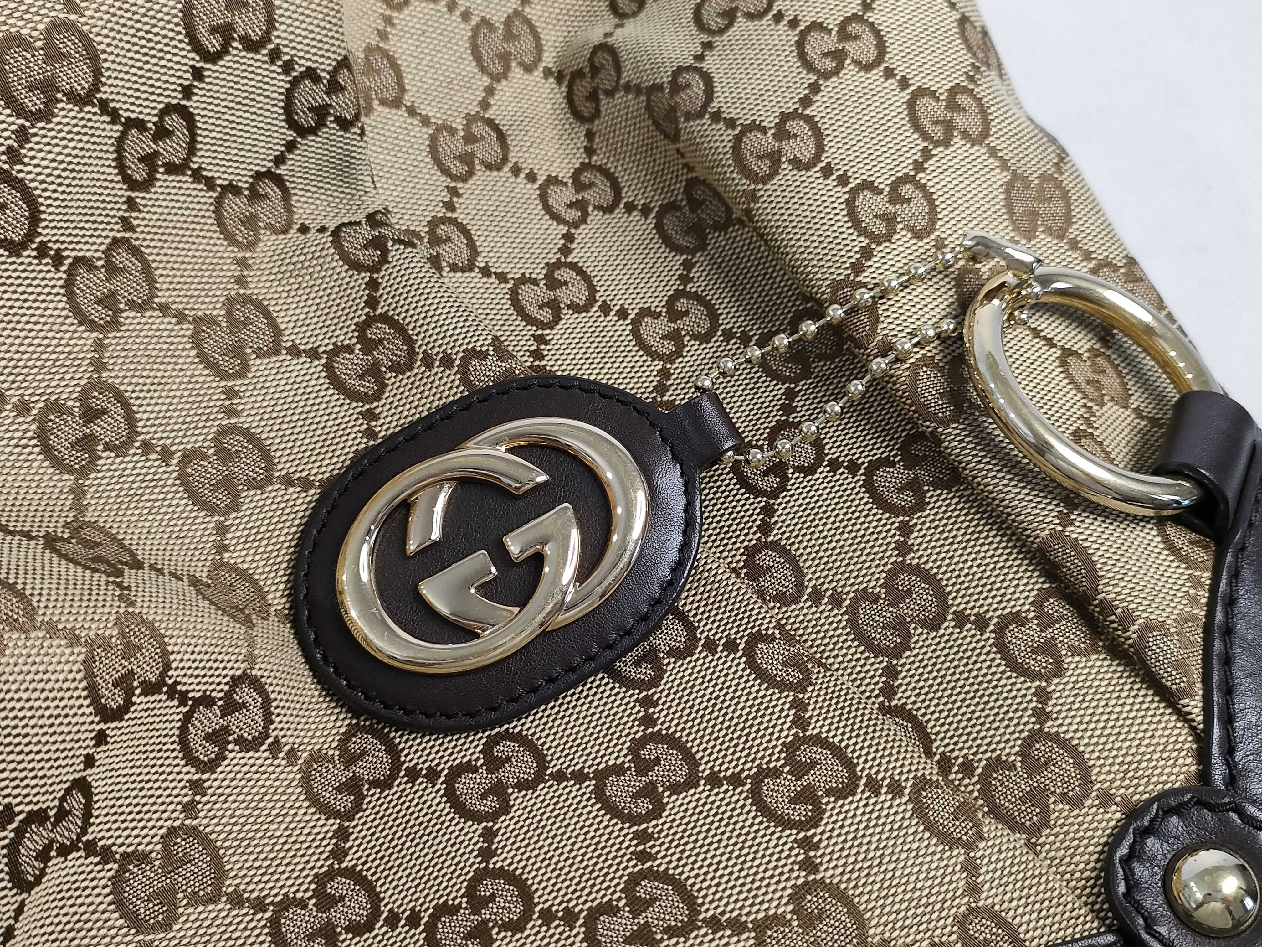 GG Canvas Gucci Sookie Tote Bag 211944 GG Canvas Brown 211944 493492 Tote Bag — view 13