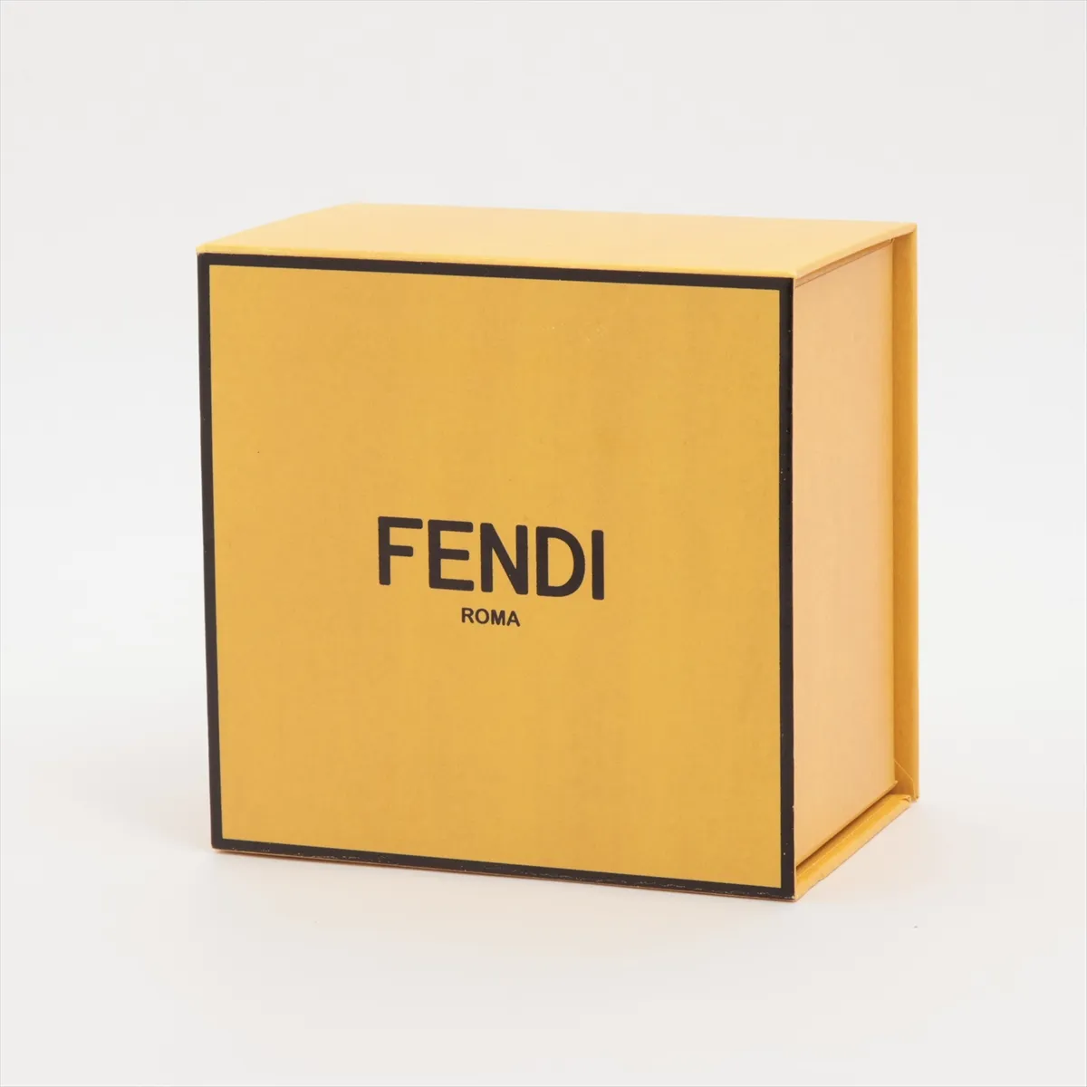 F is Fendi earrings (for both ears), GP x rhinestone, gold. Shows signs of wear: — view 6