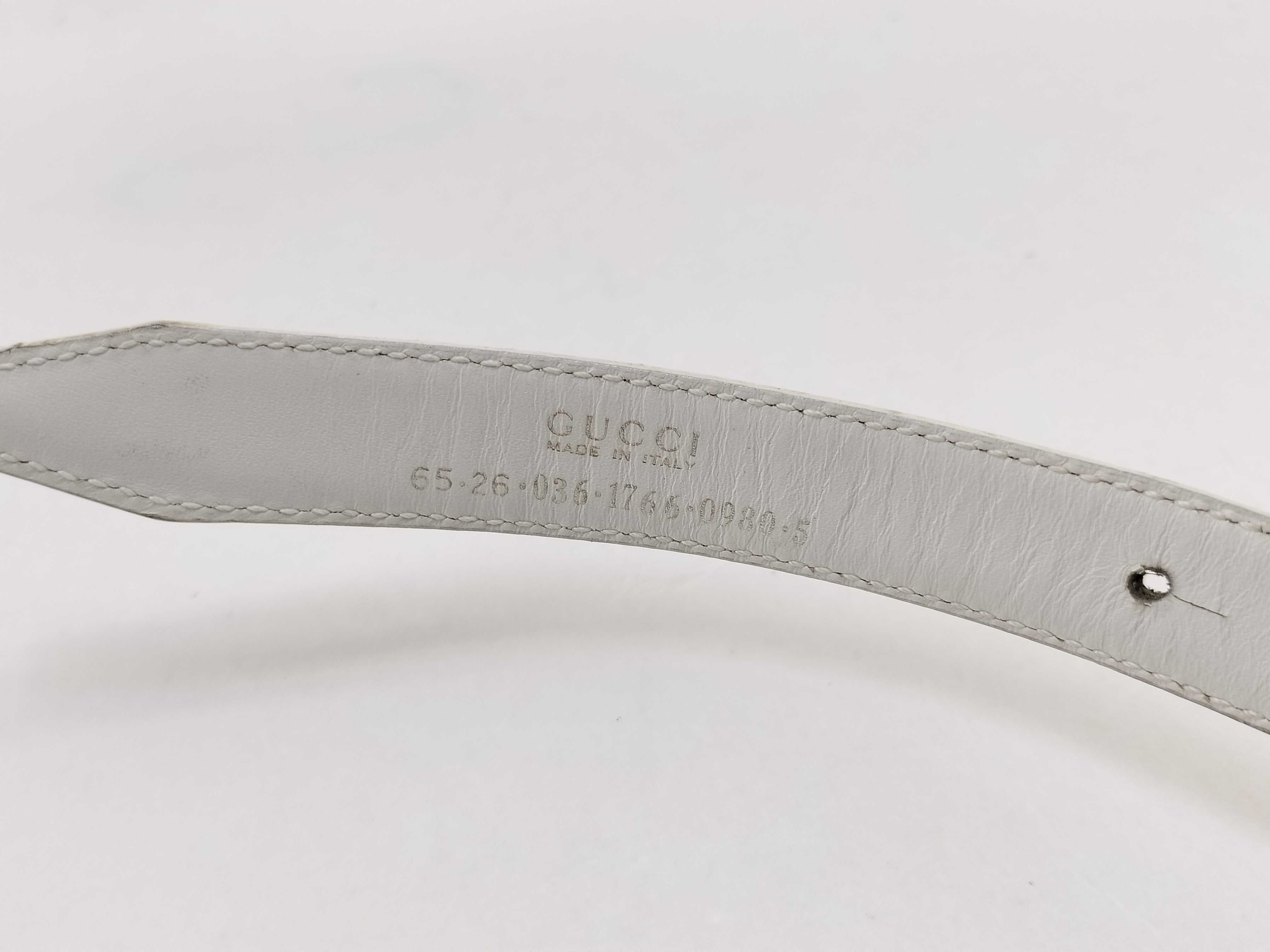 belt, enamel white belt — view 6