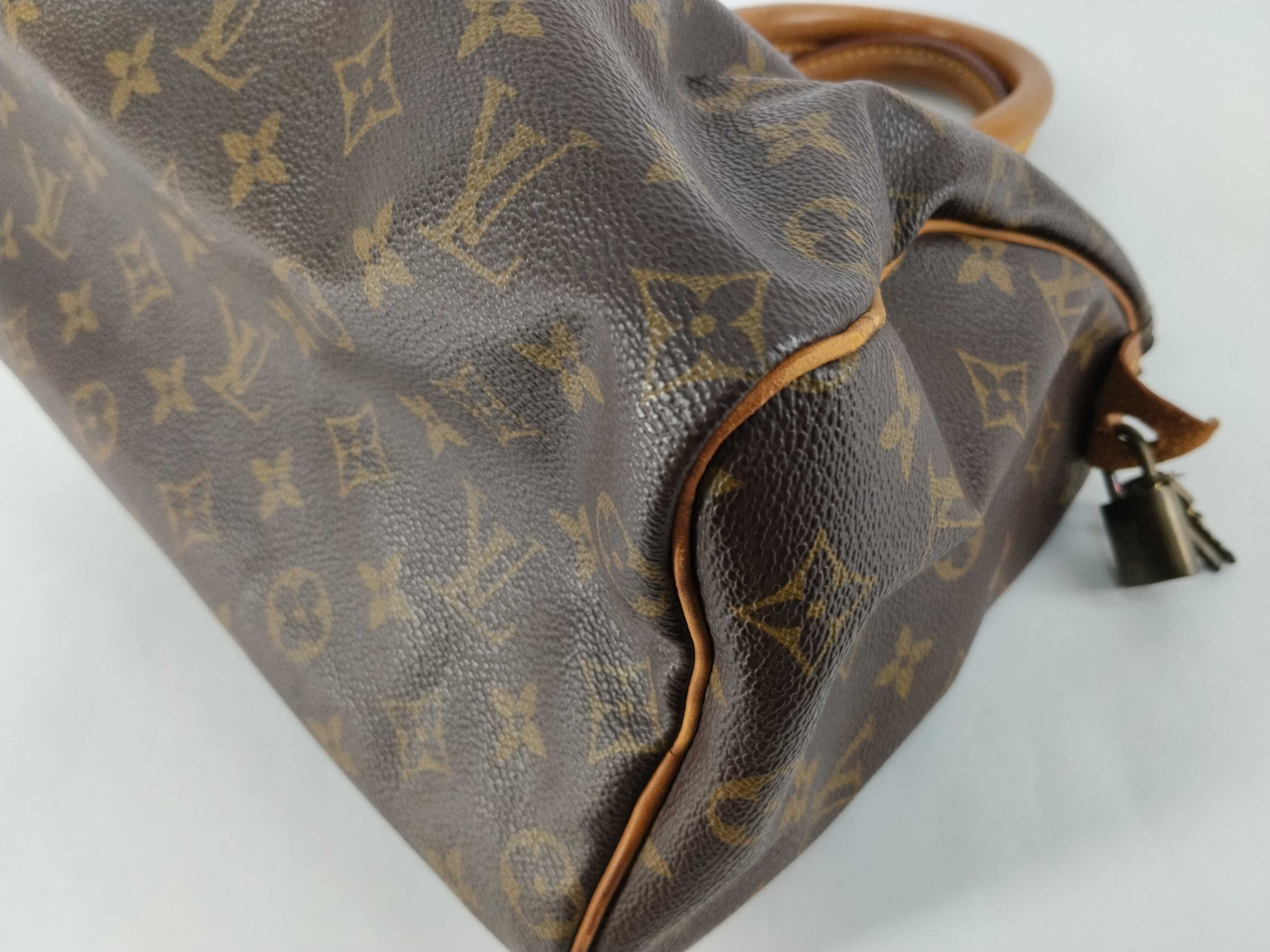 Monogram Speedy 25 M41528 Accessories: Padlock, 2 Keys, Boston Bag — view 6