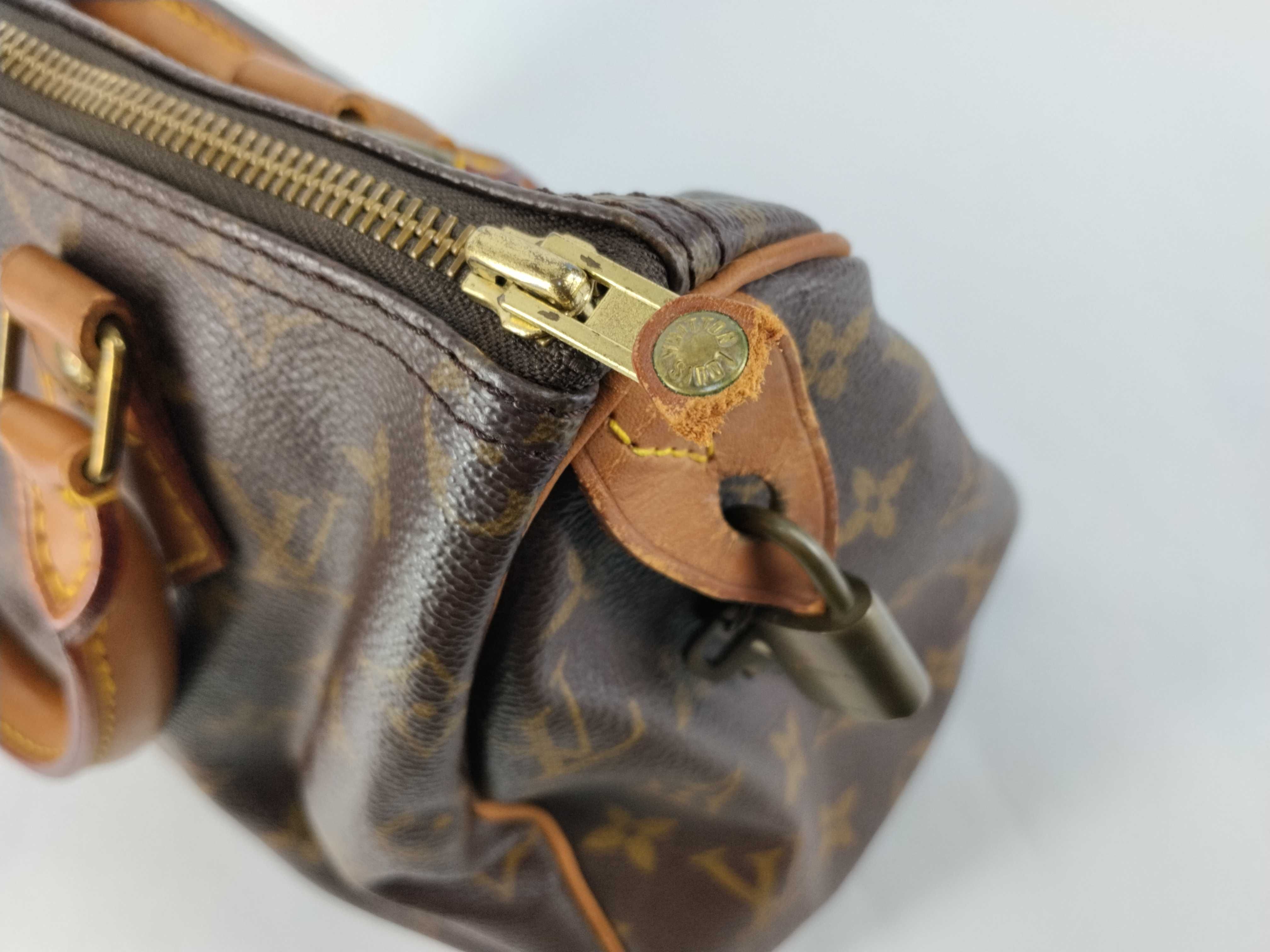 Monogram Speedy 25 M41528 Accessories: Padlock, 2 Keys, Boston Bag — view 8