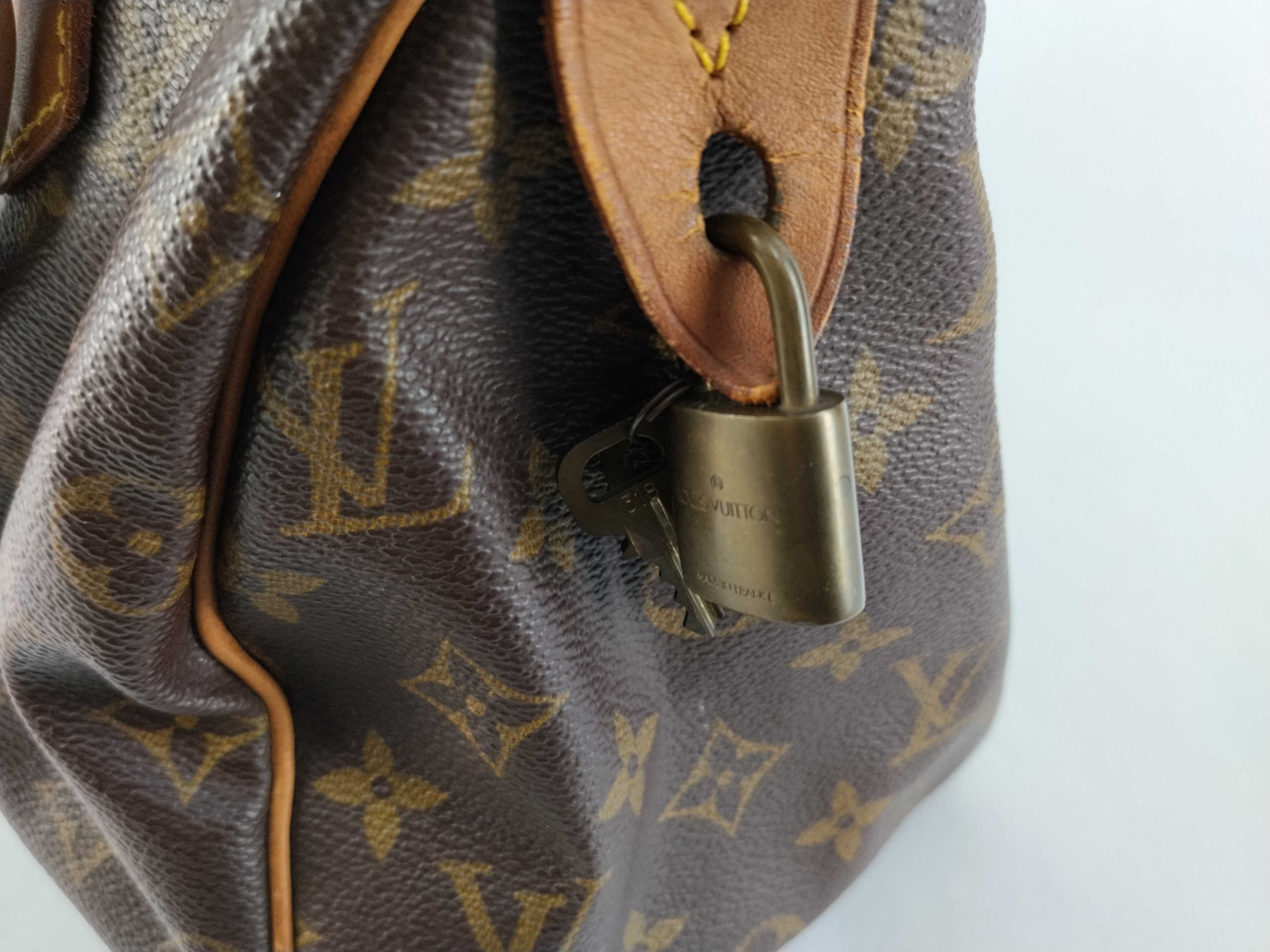 Monogram Speedy 25 M41528 Accessories: Padlock, 2 Keys, Boston Bag — view 9