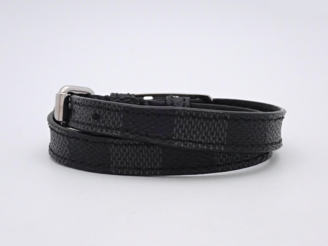 Damier Graphite Bracelet Sign It, wrist circumference approximately 18cm — view 2