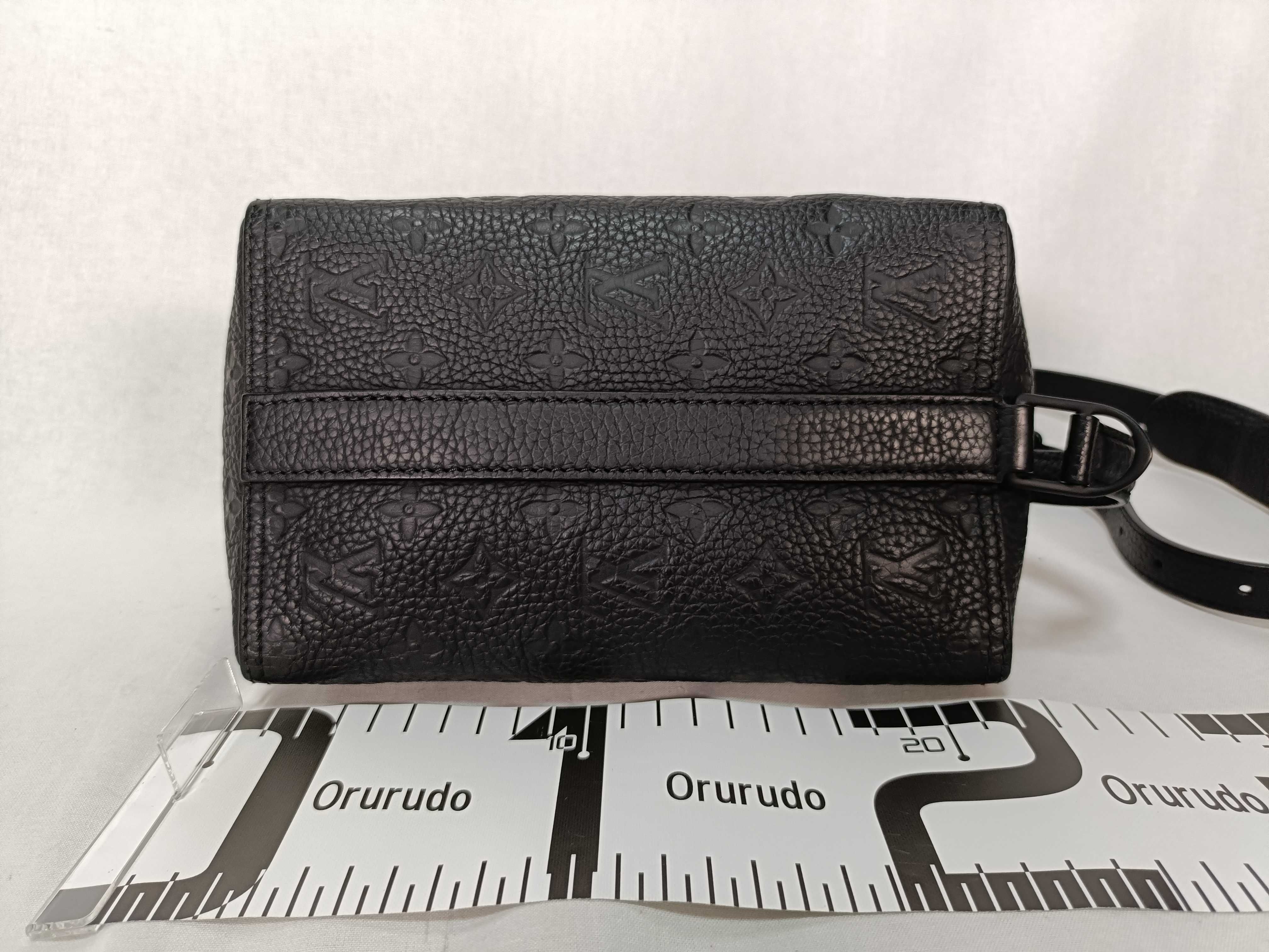 Triangle Messenger Taurillon Shoulder Bag — view 2
