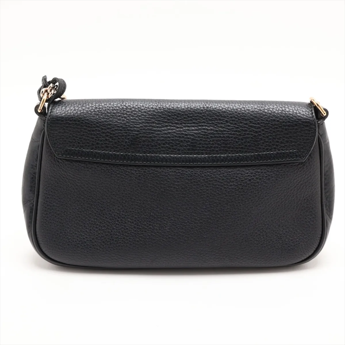 Soho 336752 Leather Chain Shoulder Bag, Black — view 2