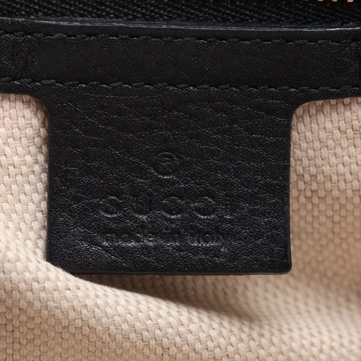 Soho 336752 Leather Chain Shoulder Bag, Black — view 8