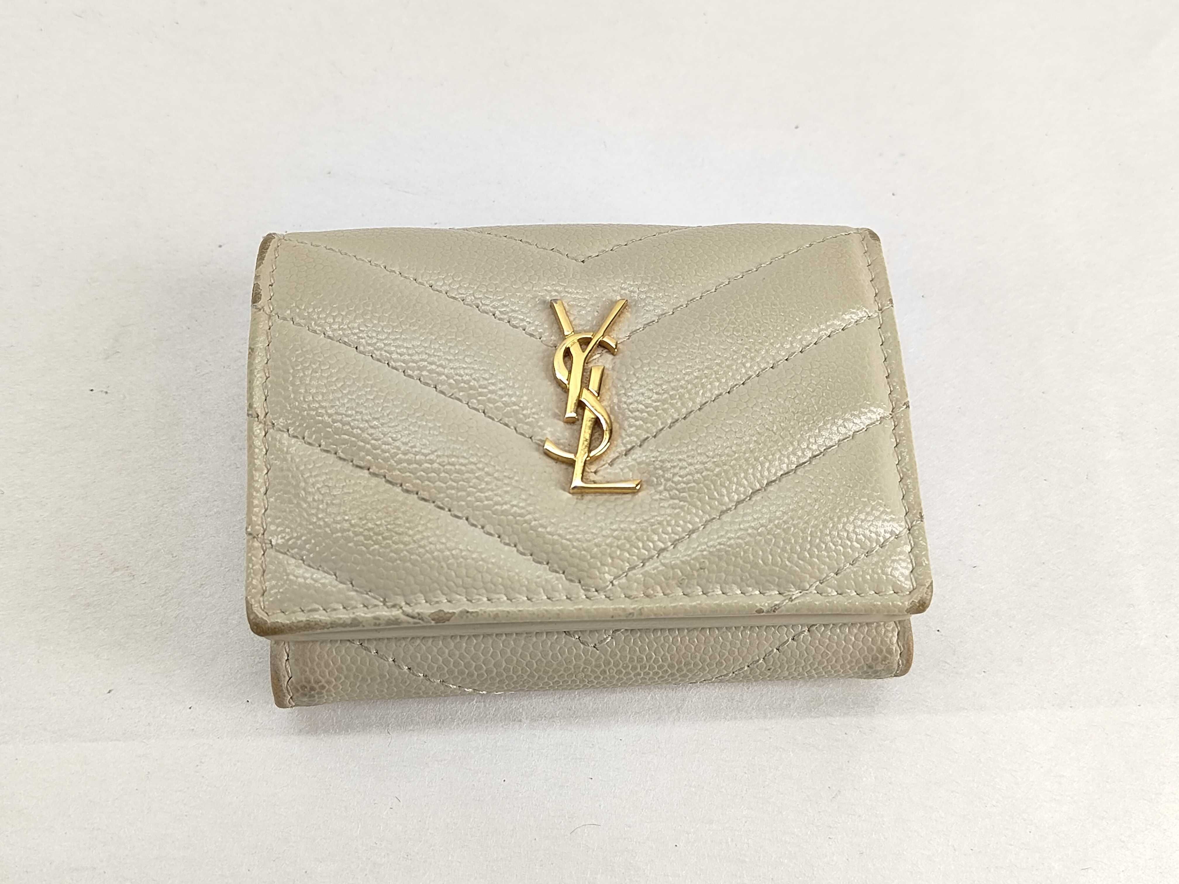 Trifold Wallet Logo Leather Wallet