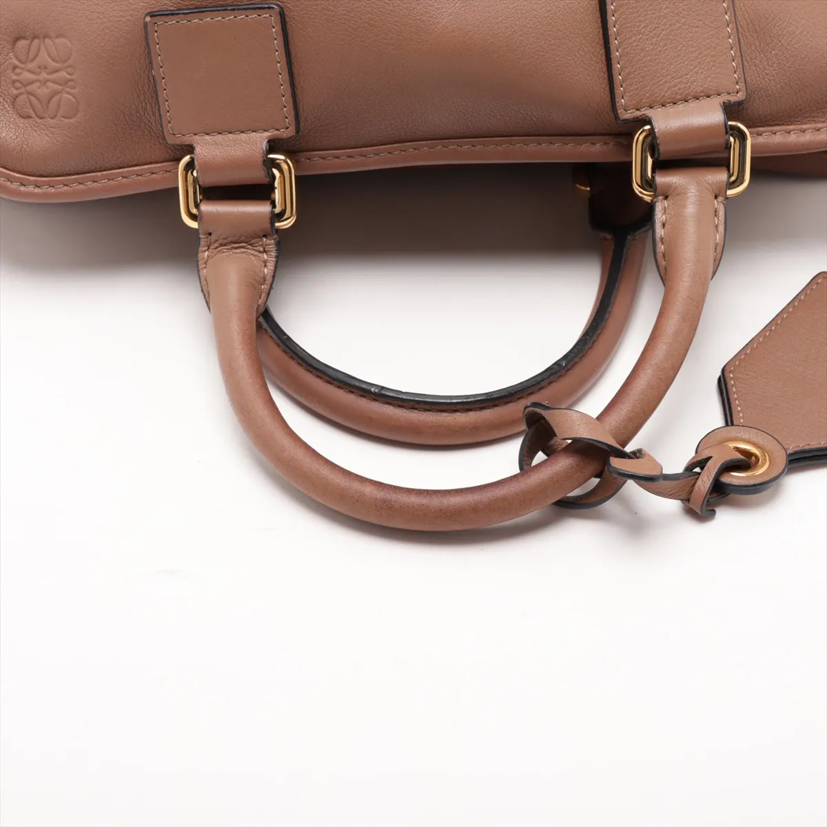 Amazona 28 Leather 2-Way Handbag, Brown — view 5