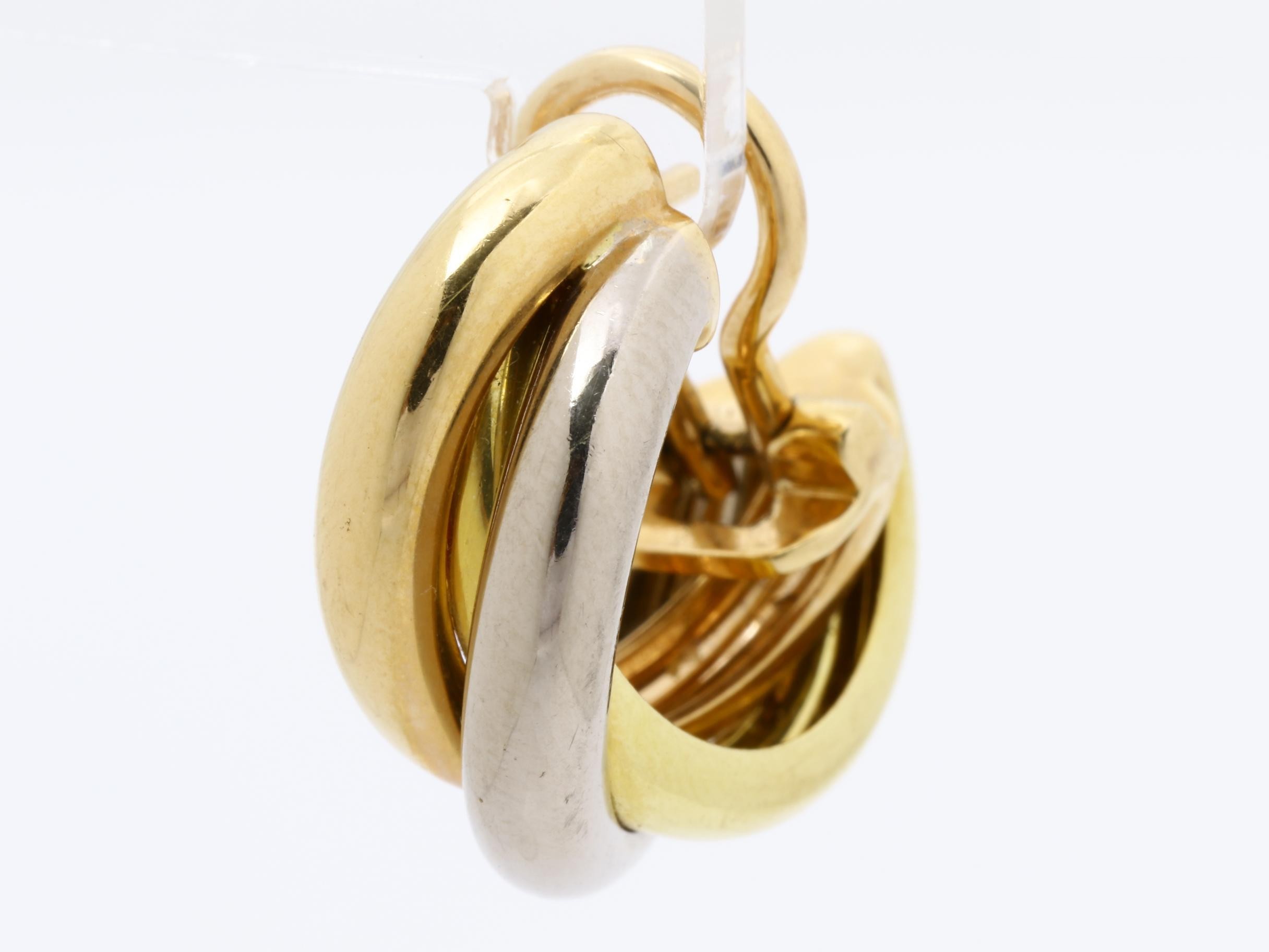 Trinity (precious metal) earrings, 750PGYGWG, 4.7g — view 3