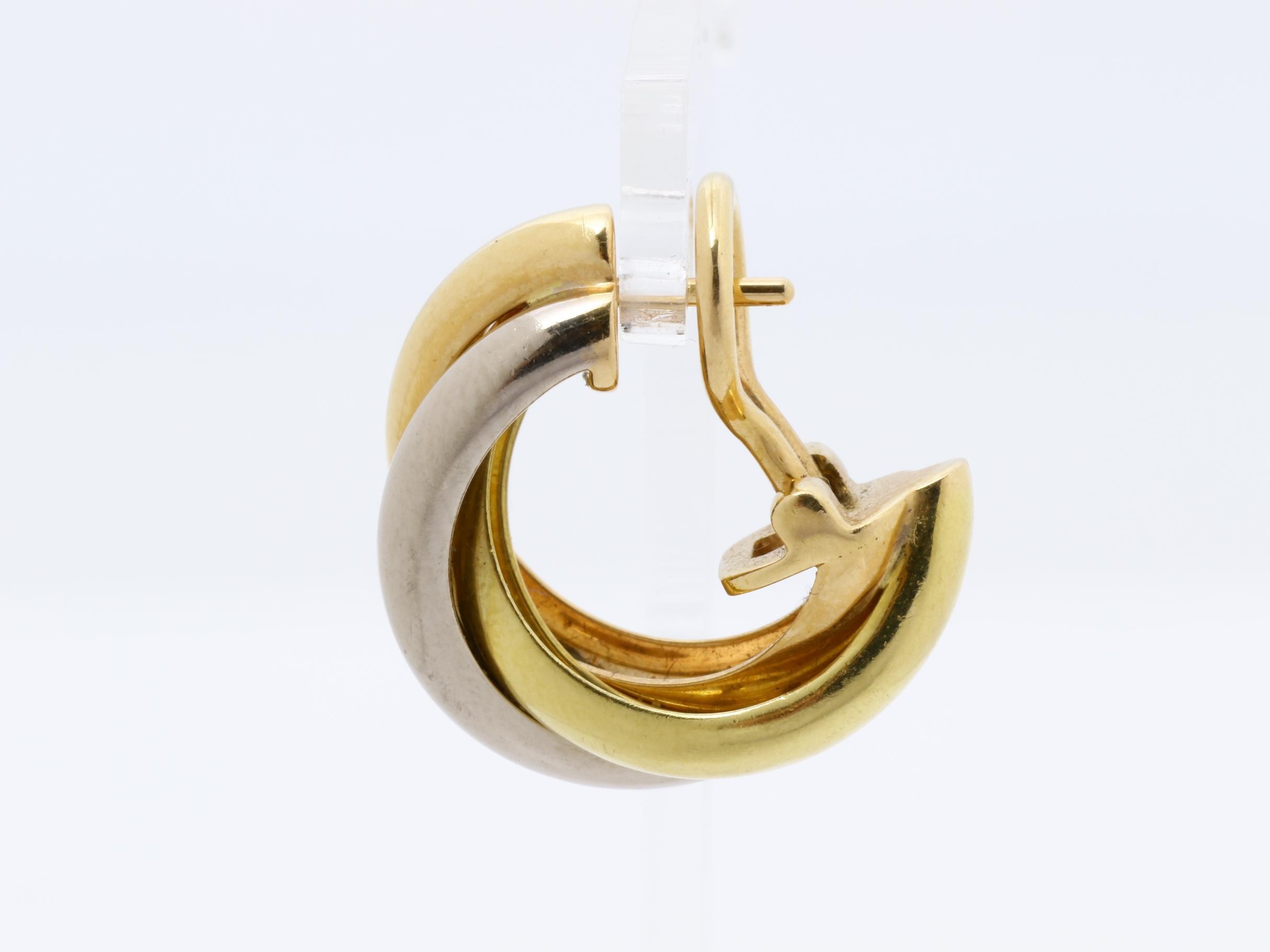 Trinity (precious metal) earrings, 750PGYGWG, 4.7g — view 5