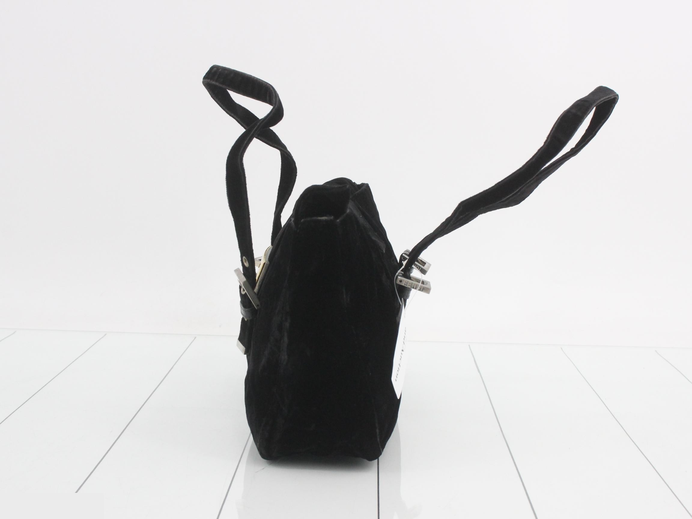 Mamma Baguette Velour Shoulder Bag — view 3