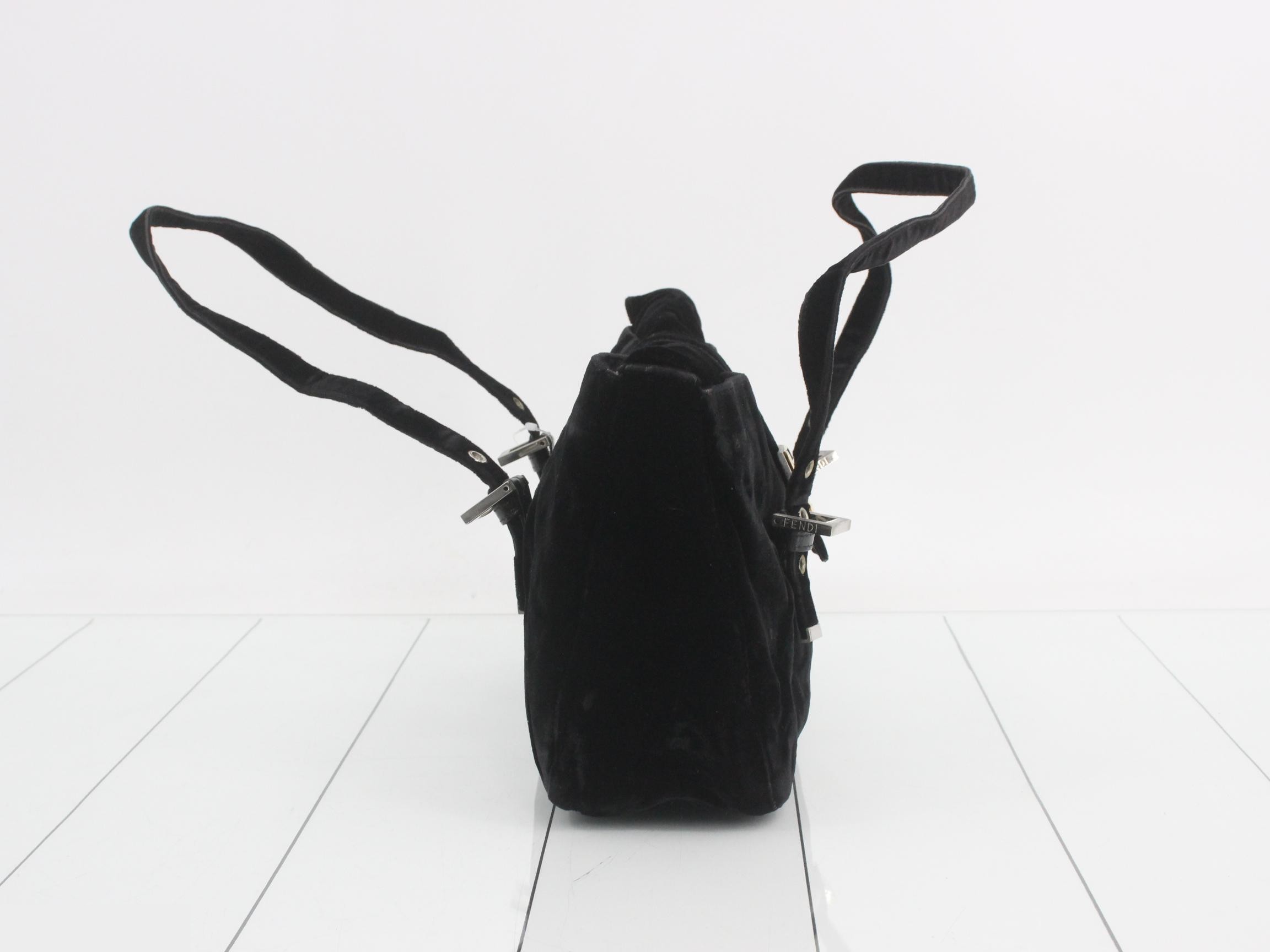 Mamma Baguette Velour Shoulder Bag — view 4