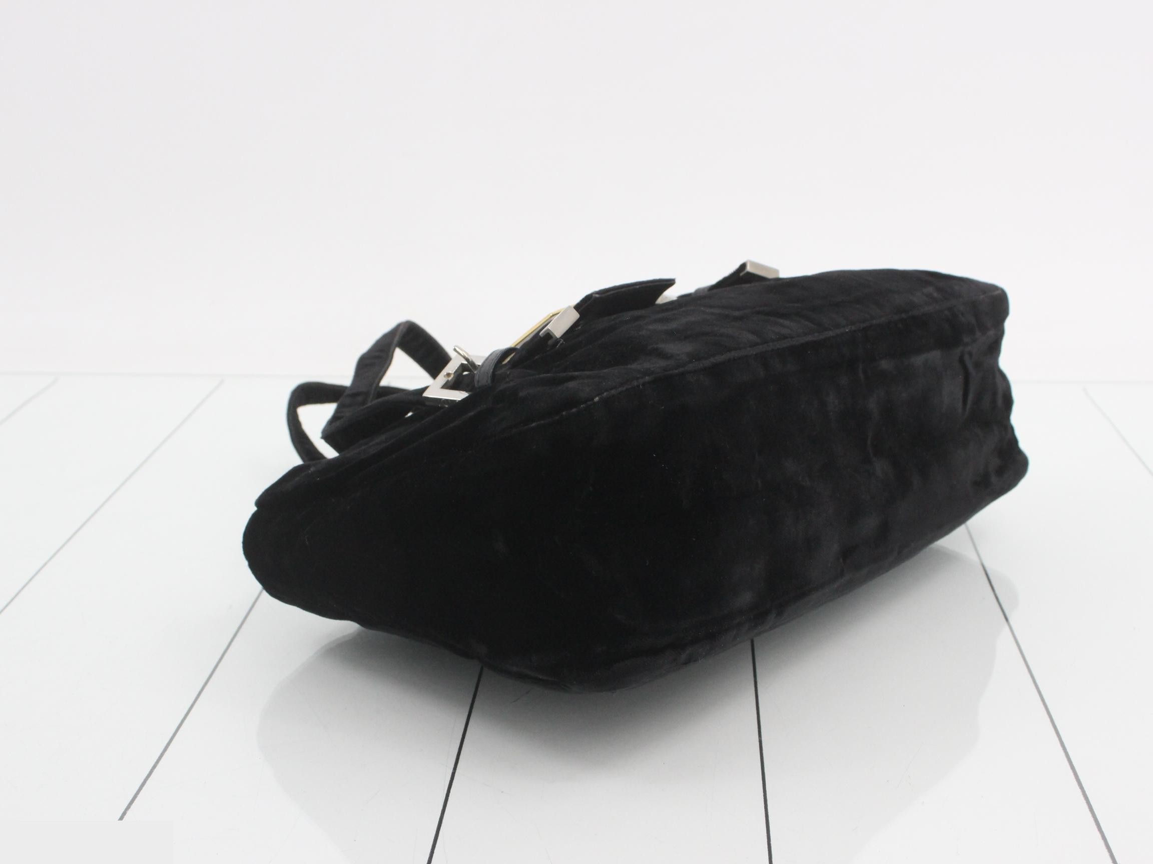 Mamma Baguette Velour Shoulder Bag — view 5