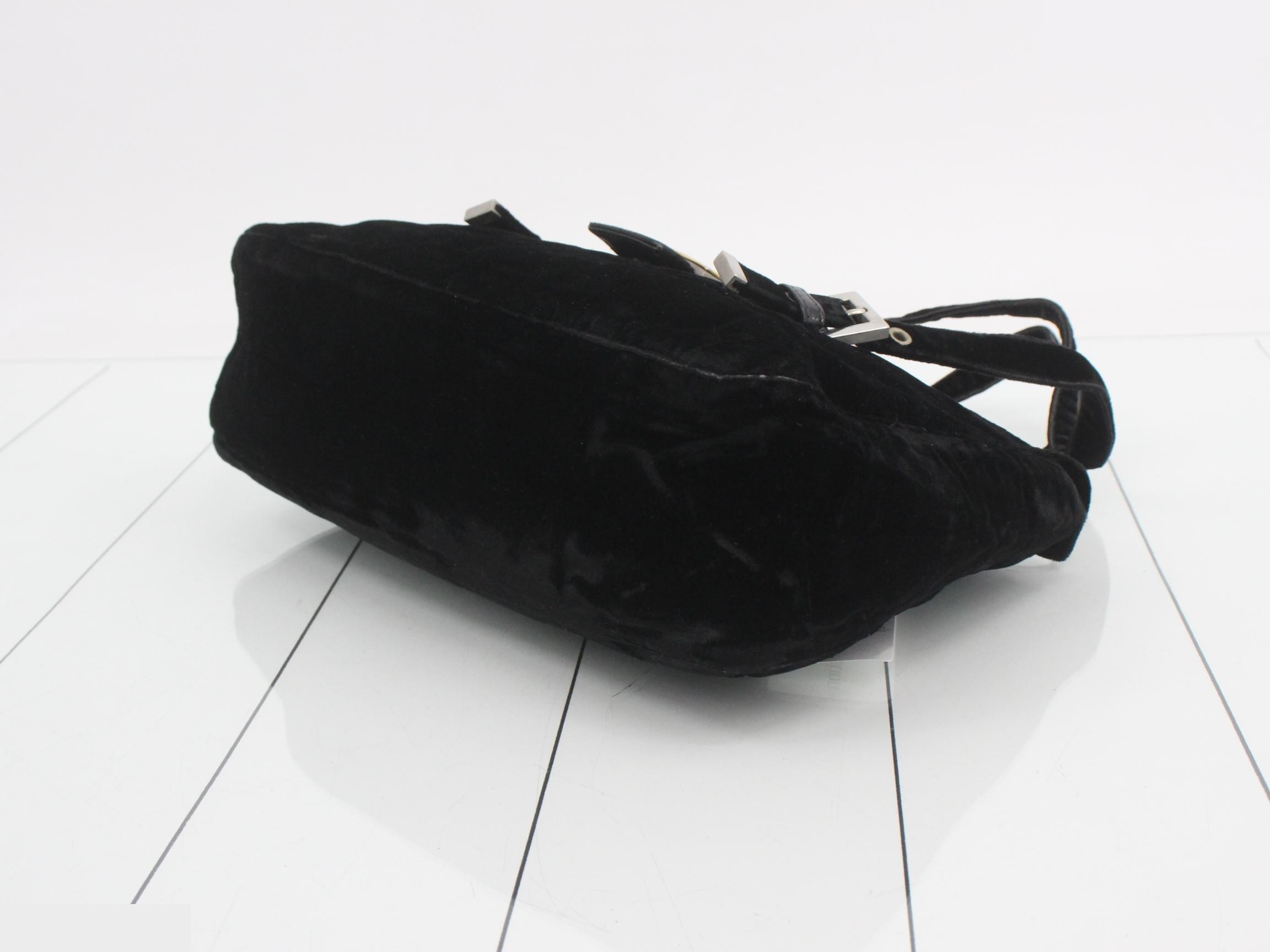 Mamma Baguette Velour Shoulder Bag — view 6