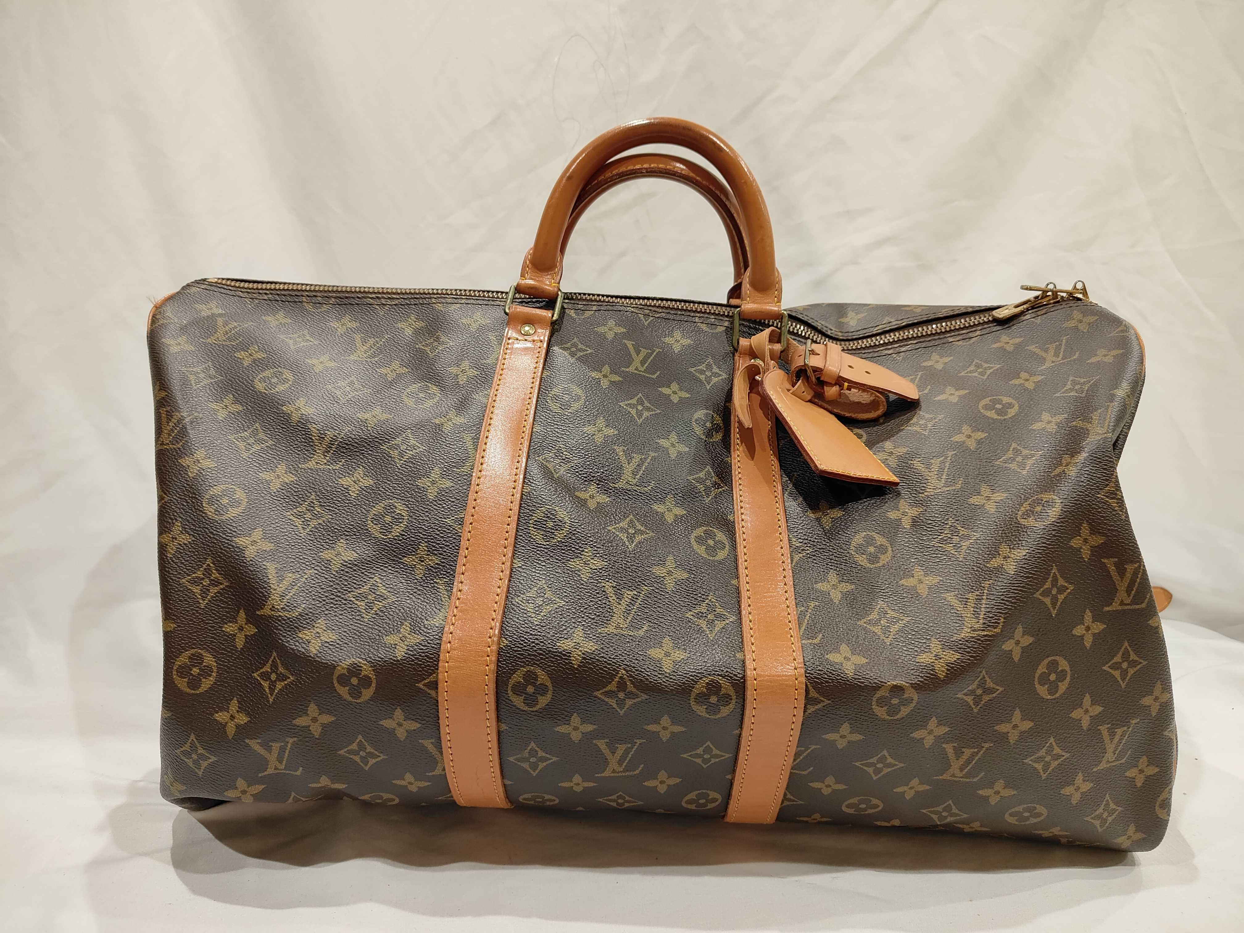 Monogram M41414 Keepall Bandoulière 55 Boston Bag
