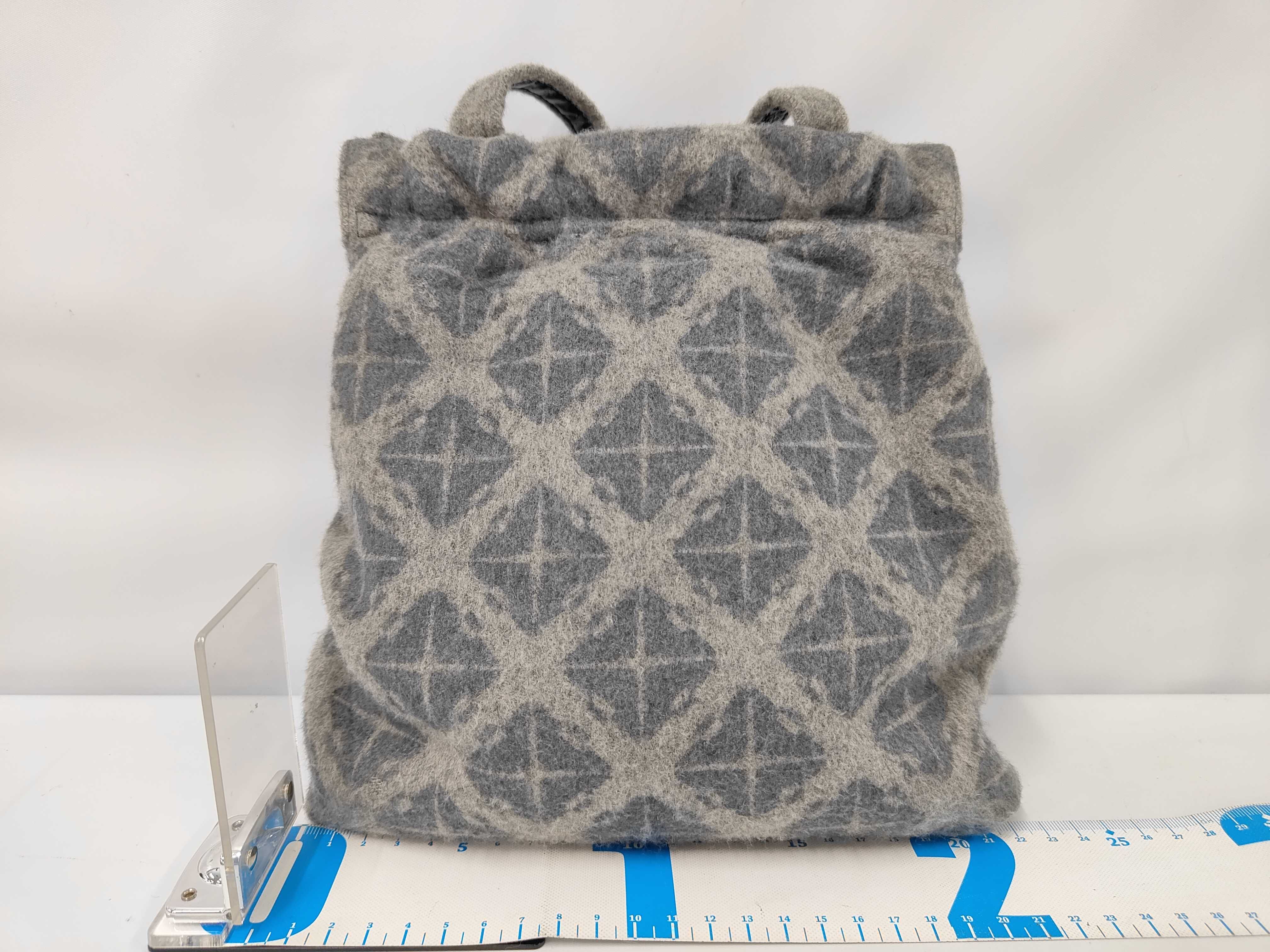 Shoulder Bag, Wool, Gray Shoulder Bag — view 2