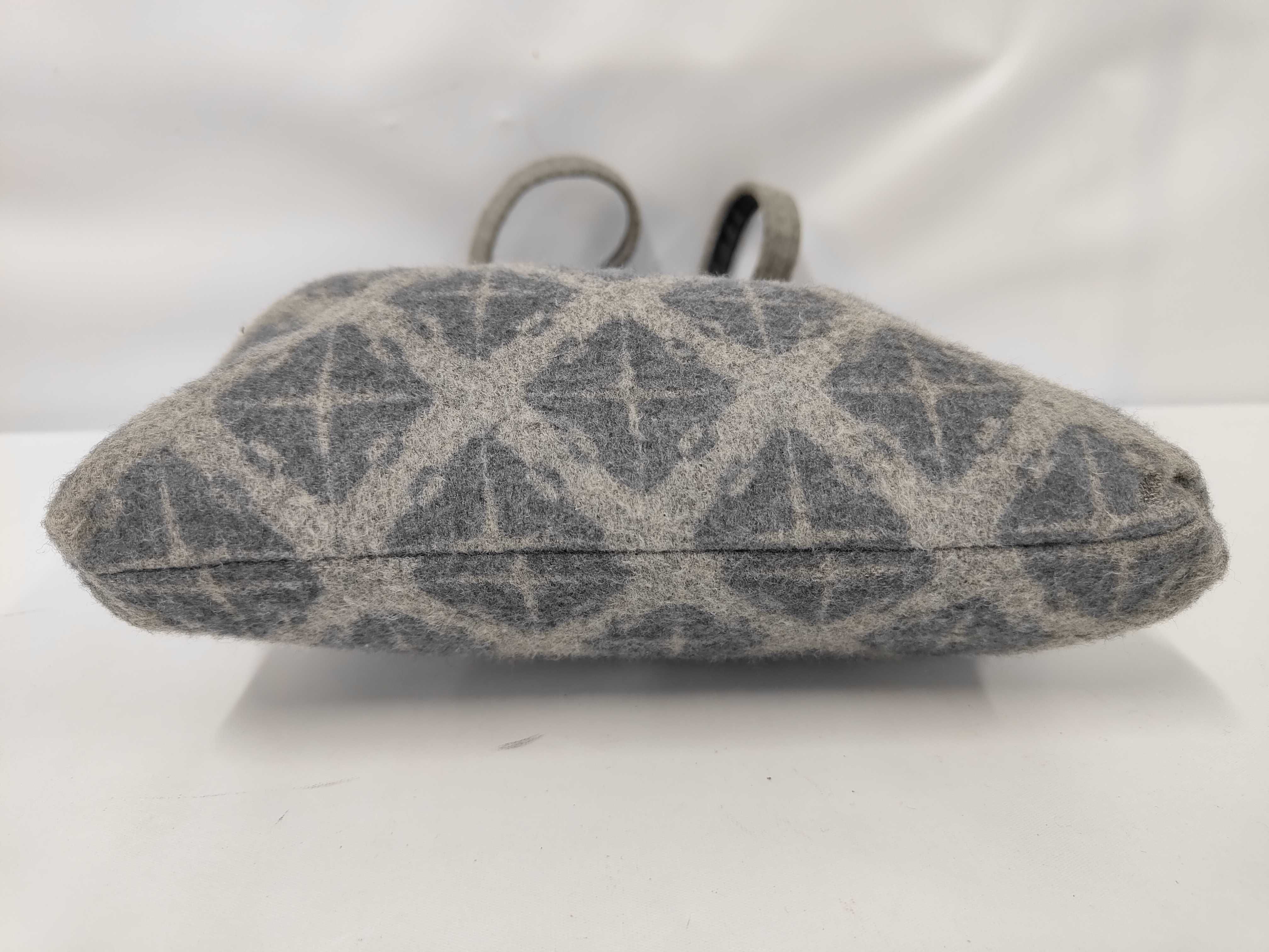 Shoulder Bag, Wool, Gray Shoulder Bag — view 3
