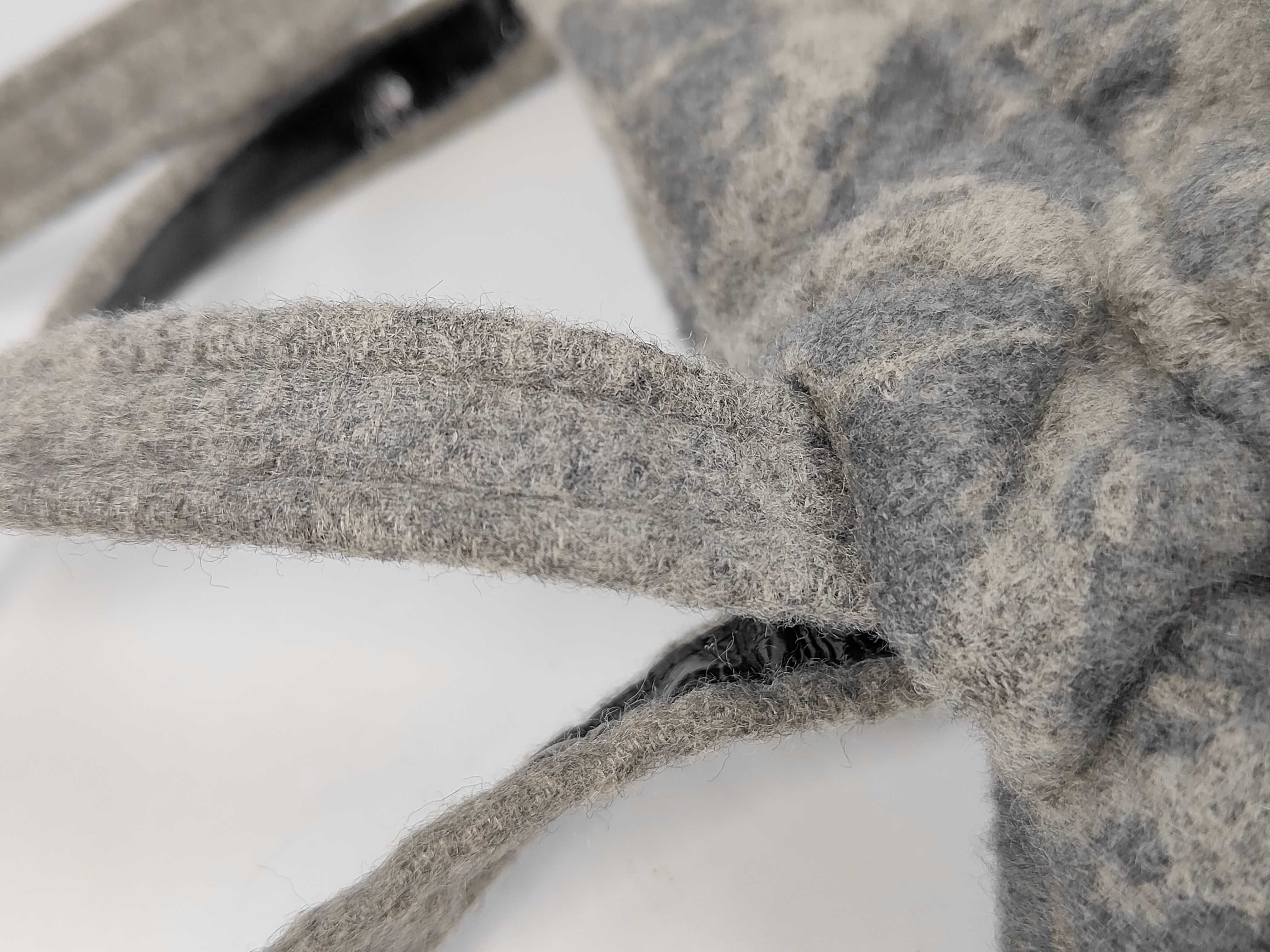 Shoulder Bag, Wool, Gray Shoulder Bag — view 6