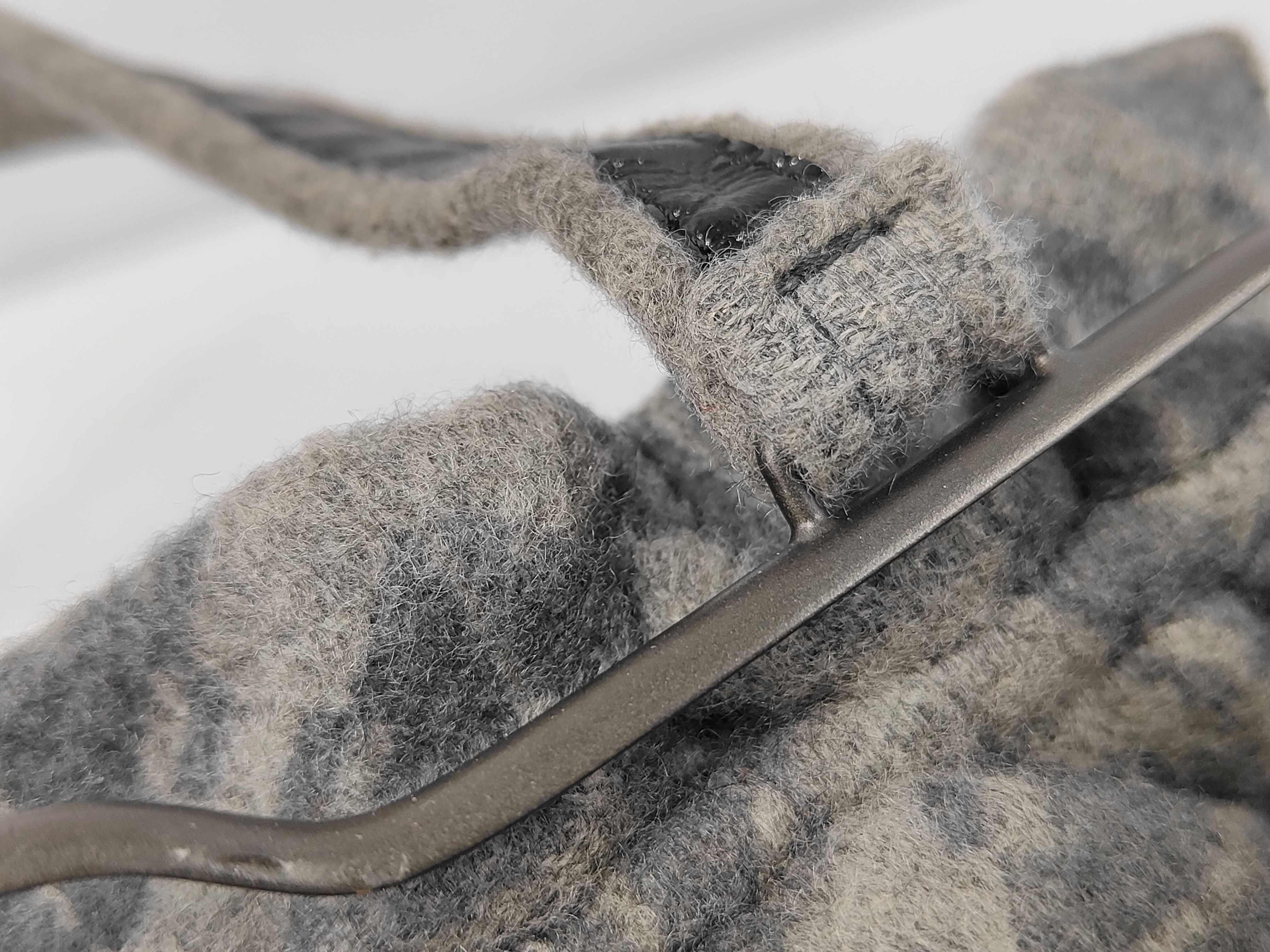 Shoulder Bag, Wool, Gray Shoulder Bag — view 10