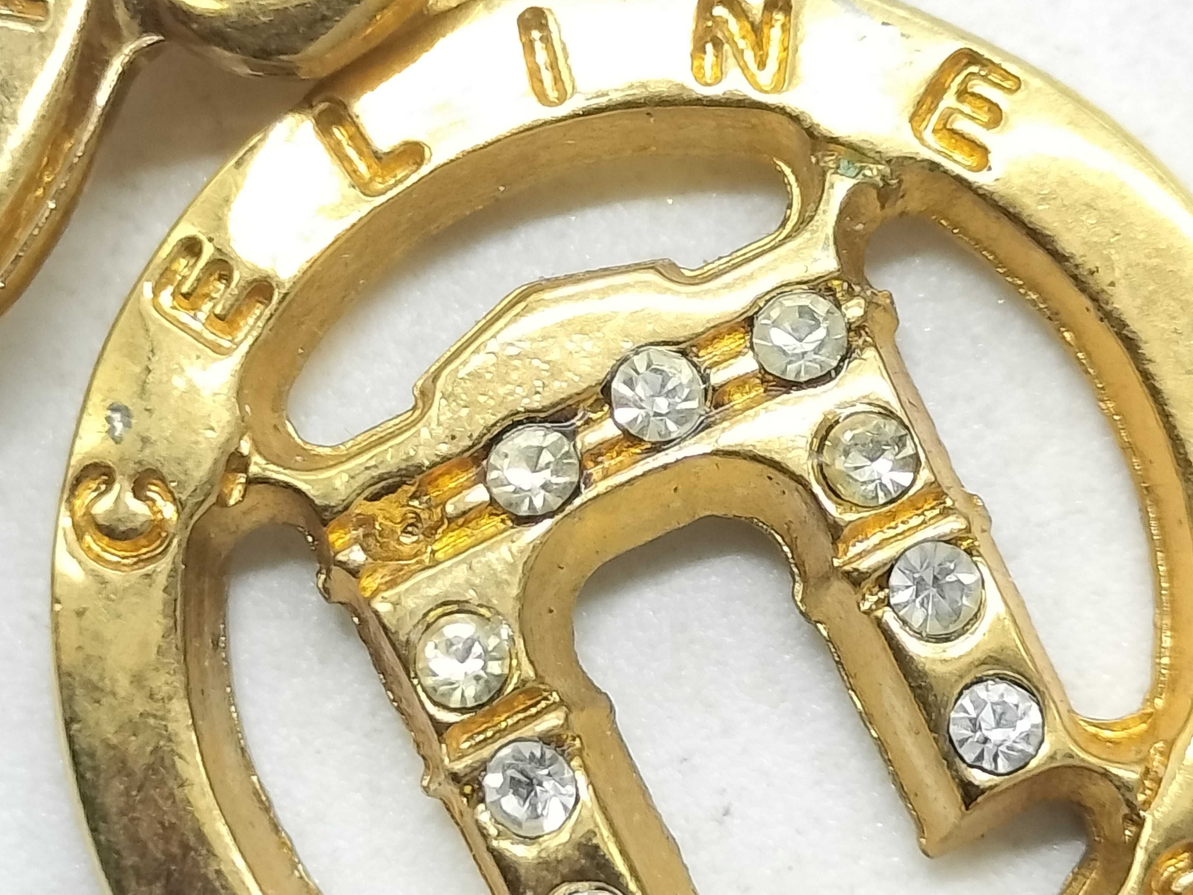 Gold Necklace with Eiffel Tower and Arc de Triomphe Motifs — view 3