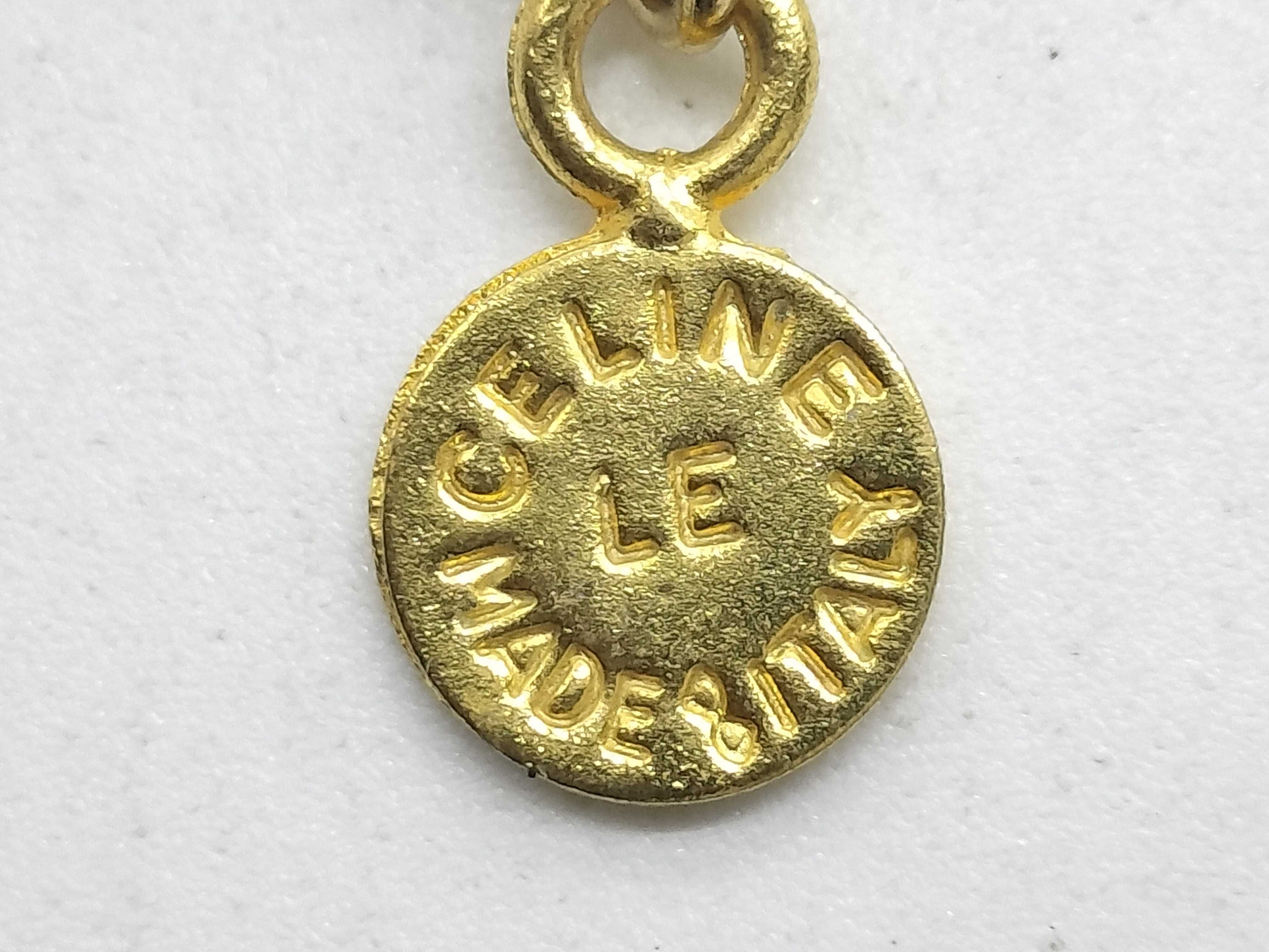 Gold Necklace with Eiffel Tower and Arc de Triomphe Motifs — view 7
