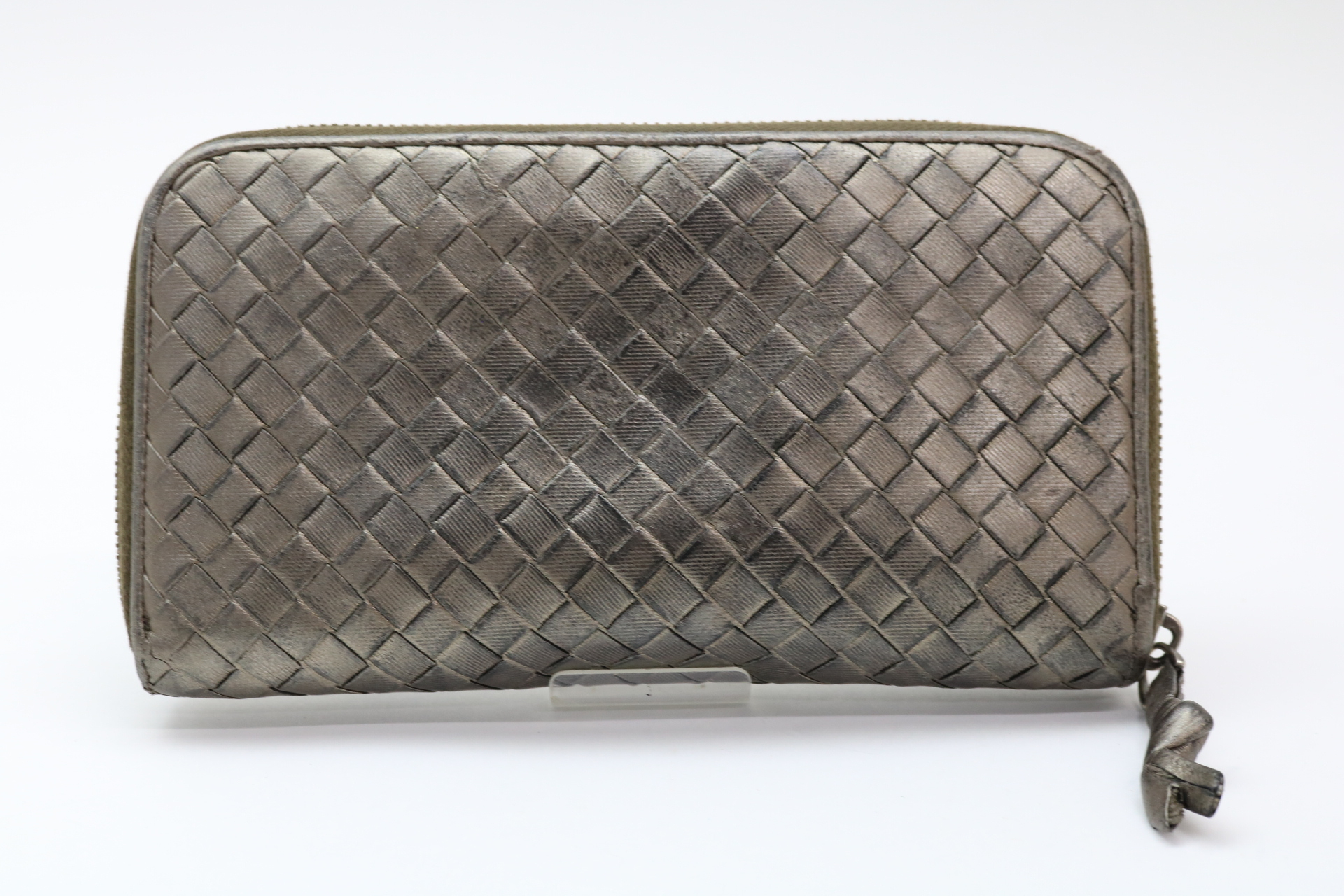 Intrecciato Round Zip Wallet — view 2