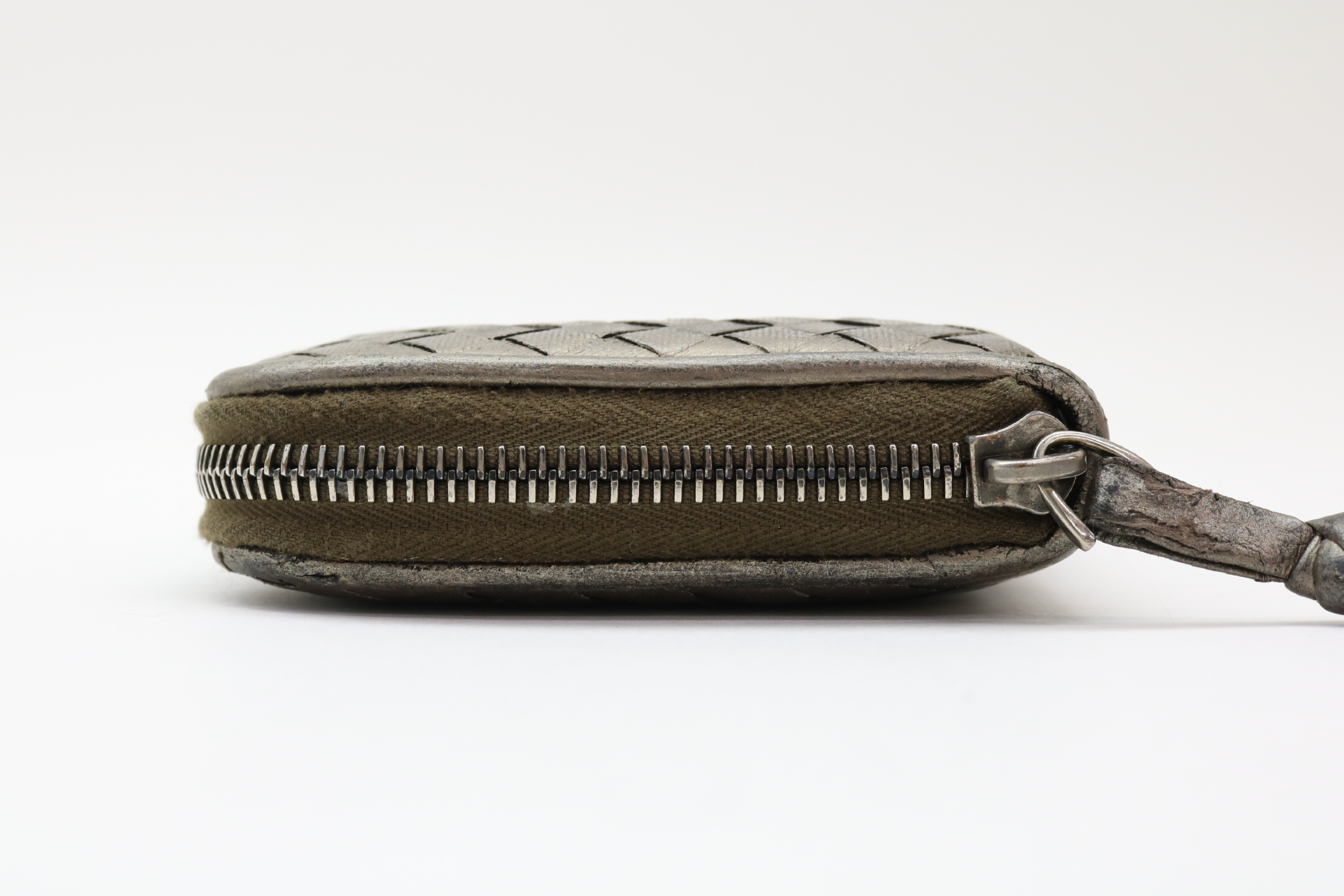 Intrecciato Round Zip Wallet — view 3