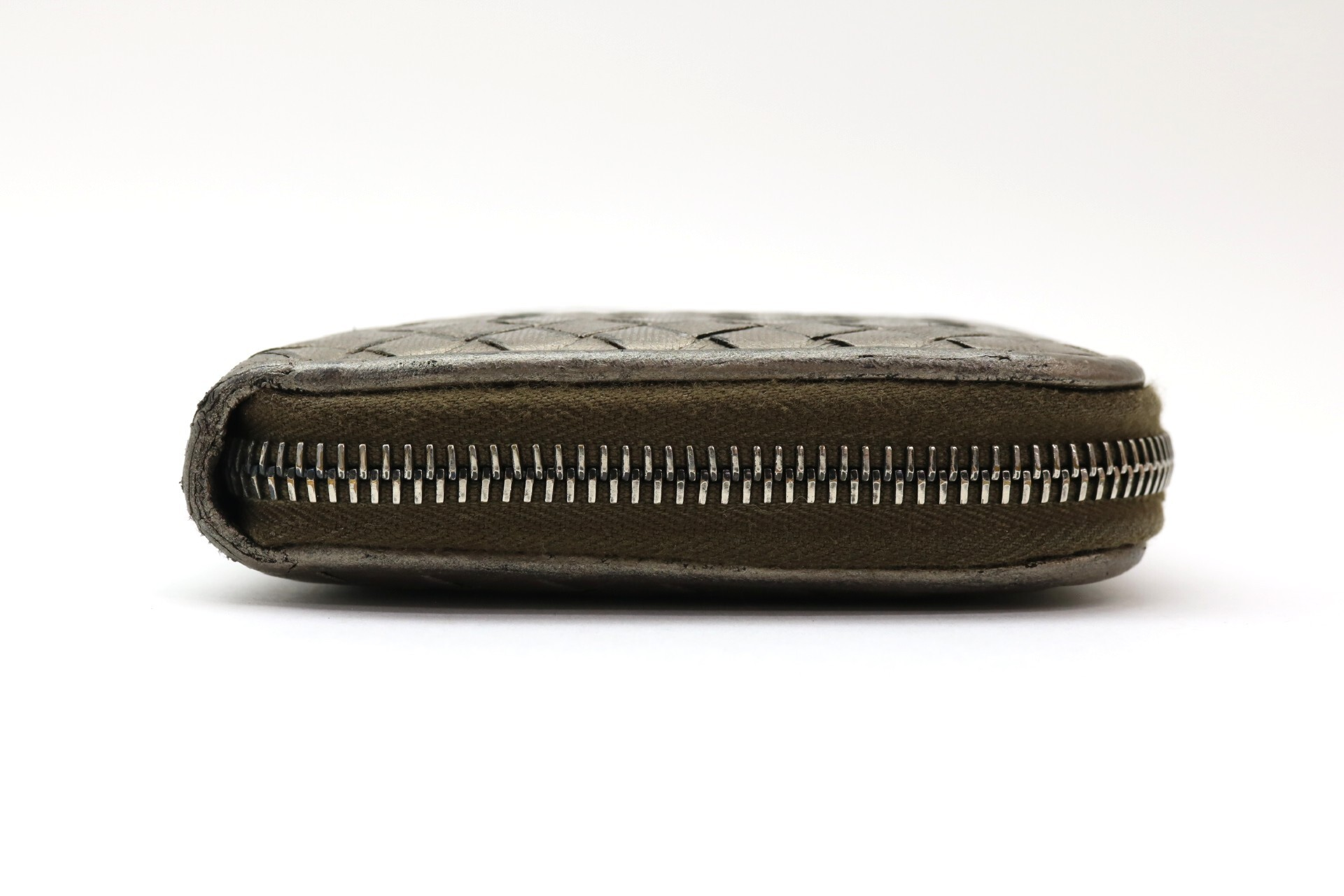 Intrecciato Round Zip Wallet — view 4