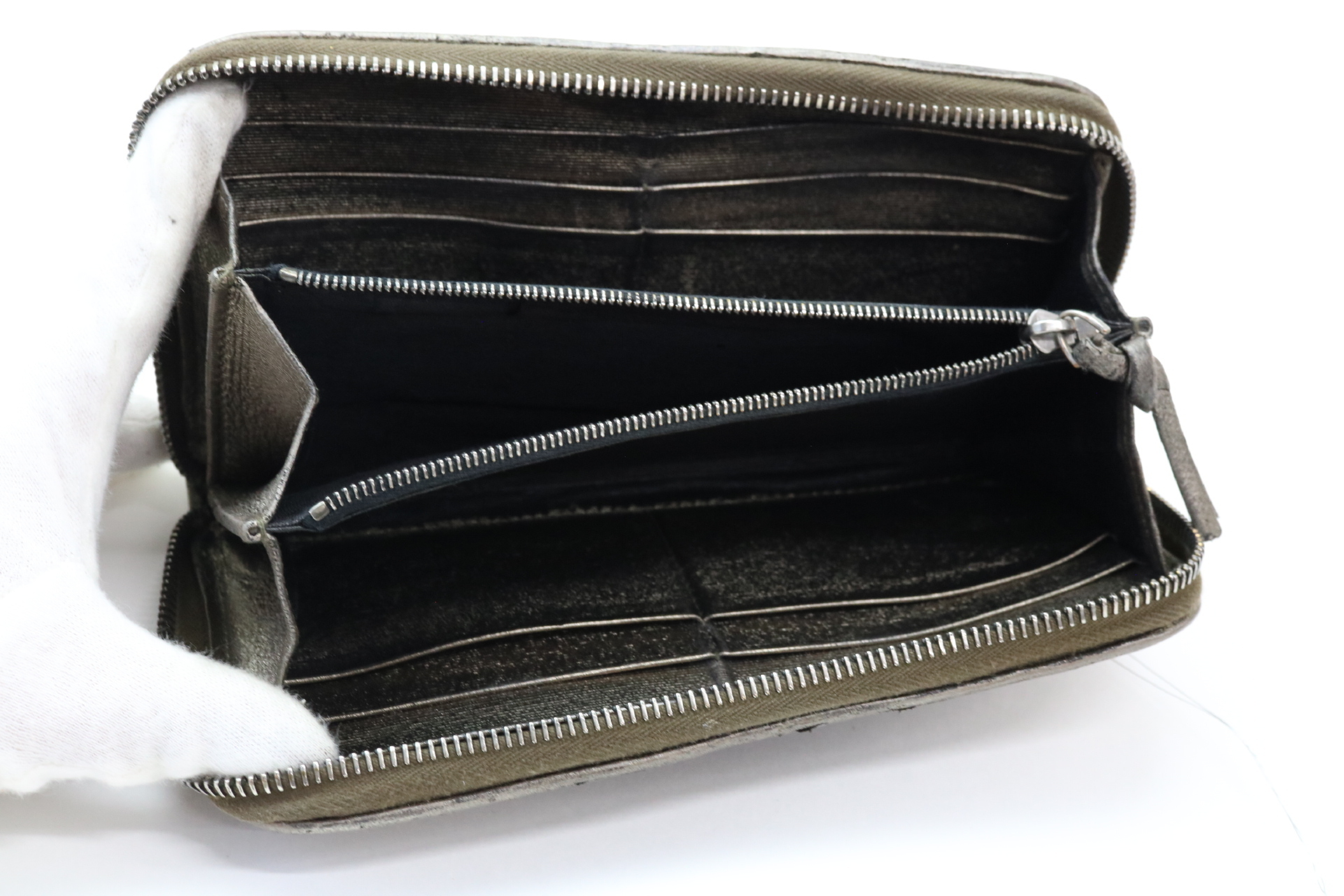 Intrecciato Round Zip Wallet — view 7
