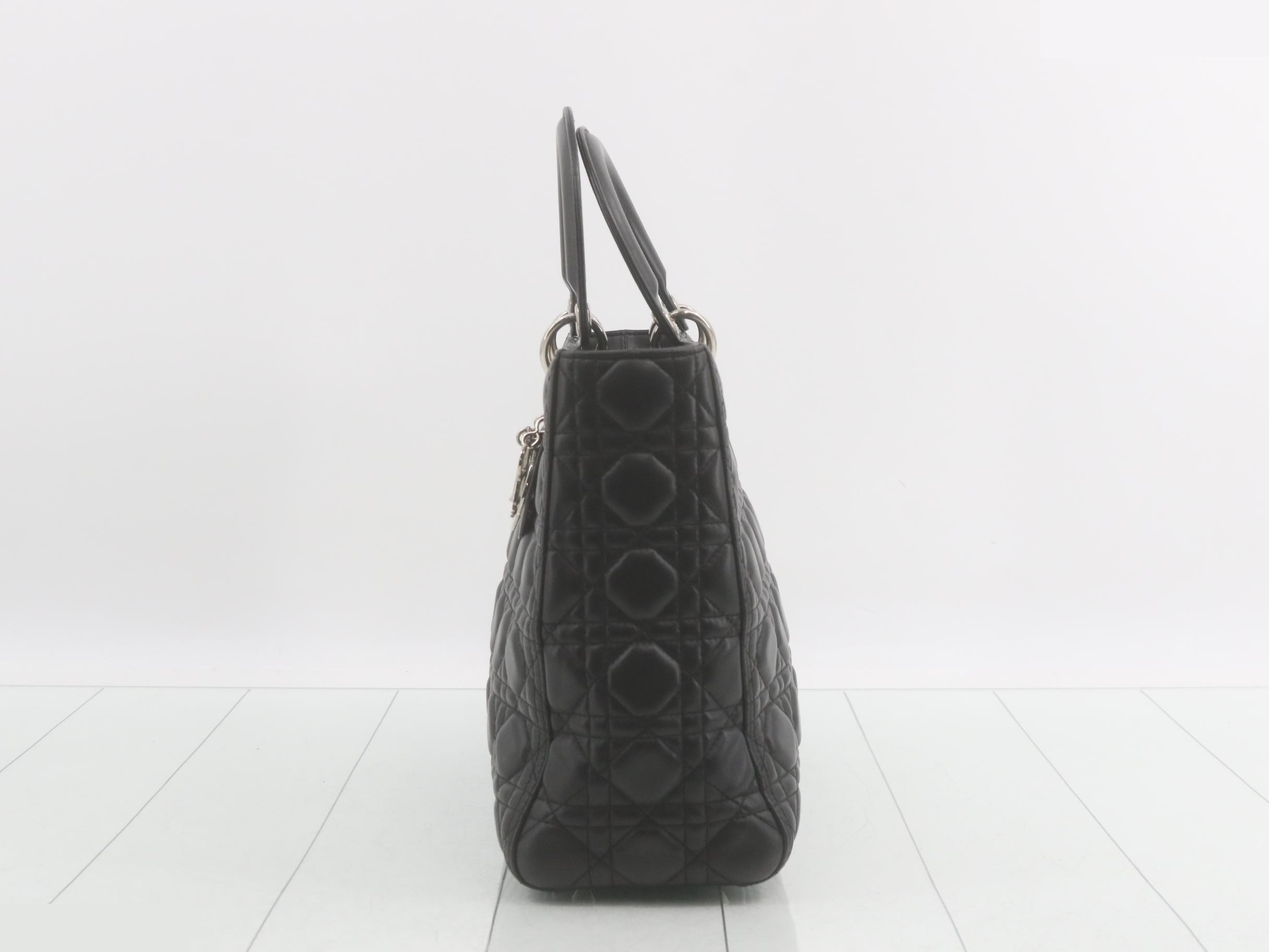 Lady Dior Large Lambskin Cannage — view 3