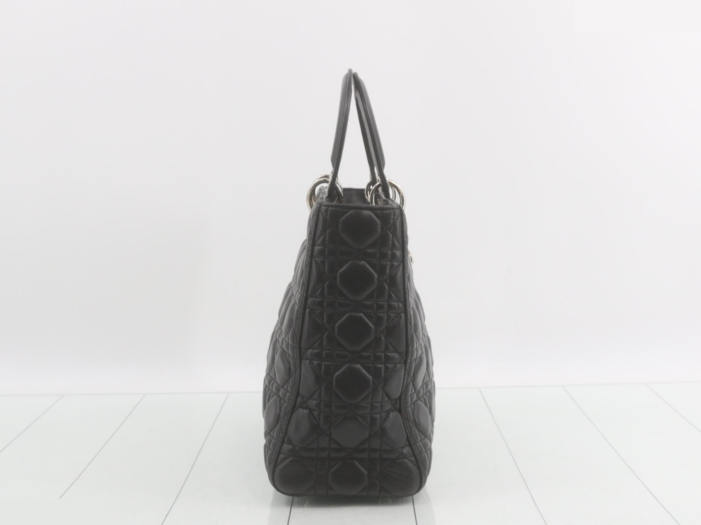 Lady Dior Large Lambskin Cannage — view 4