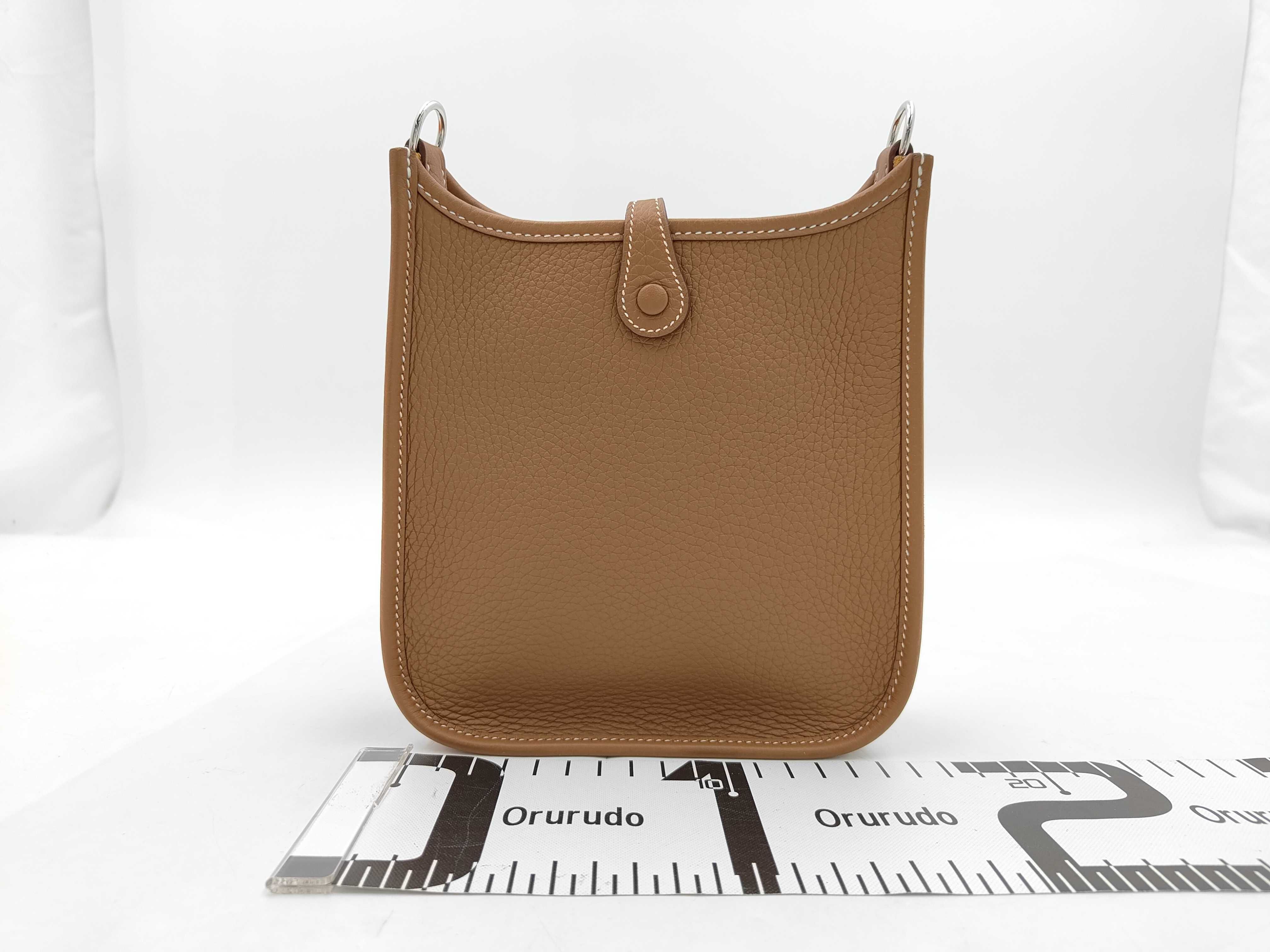 Mini Evelyne 16TPM Amazon Taurillon Clemence Mini Gold Silver Hardware K Stamp Shoulder Bag — view 2