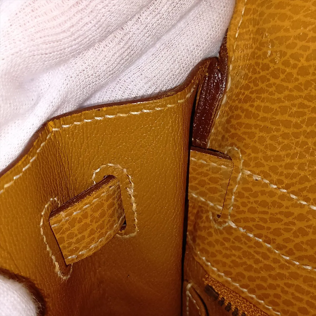 [Individually packaged] Hermes Kelly 32 Letournée Ardennes Natural Gold Hardware V: 1992 — view 15