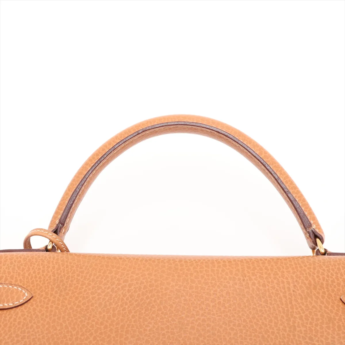 [Individually packaged] Hermes Kelly 32 Letournée Ardennes Natural Gold Hardware V: 1992 — view 6
