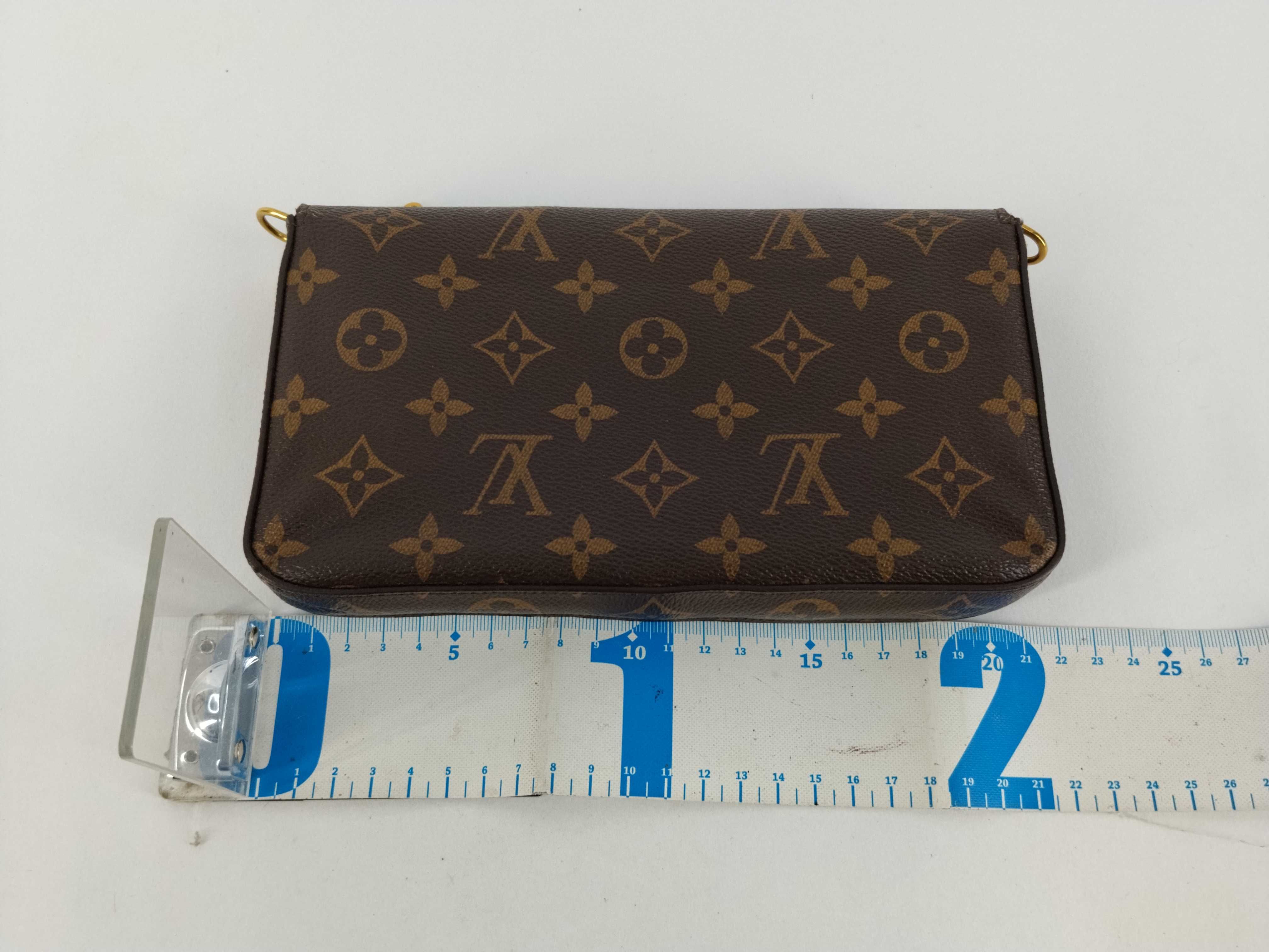 Monogram Louis Vuitton Pochette Chain Shoulder Bag — view 2
